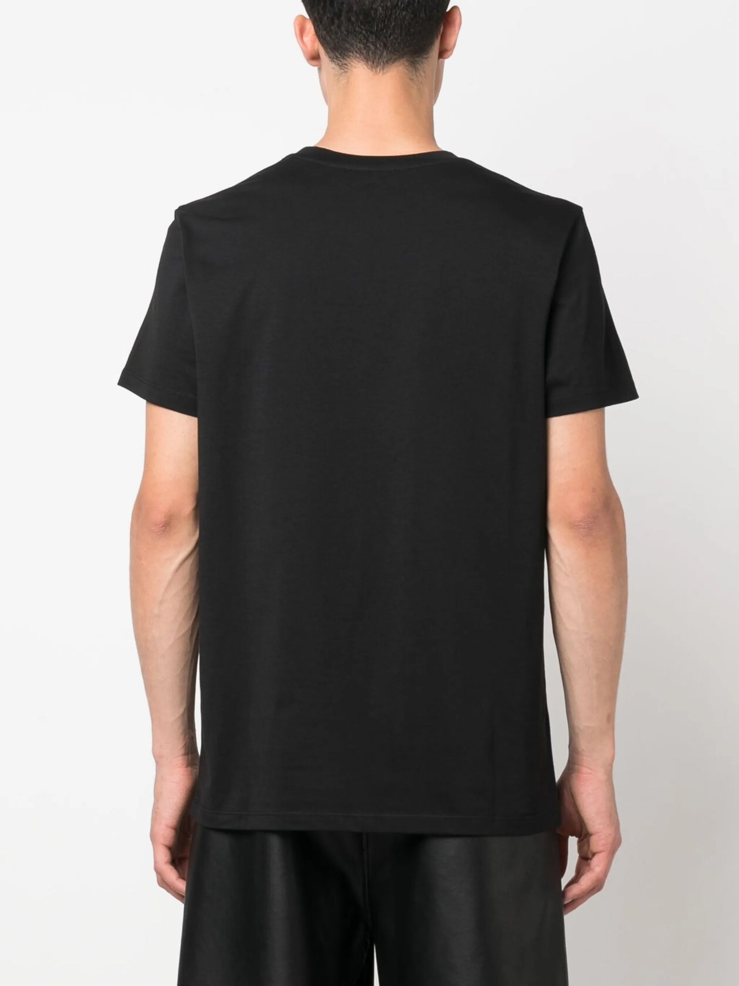 flocked-logo cotton T-shirt