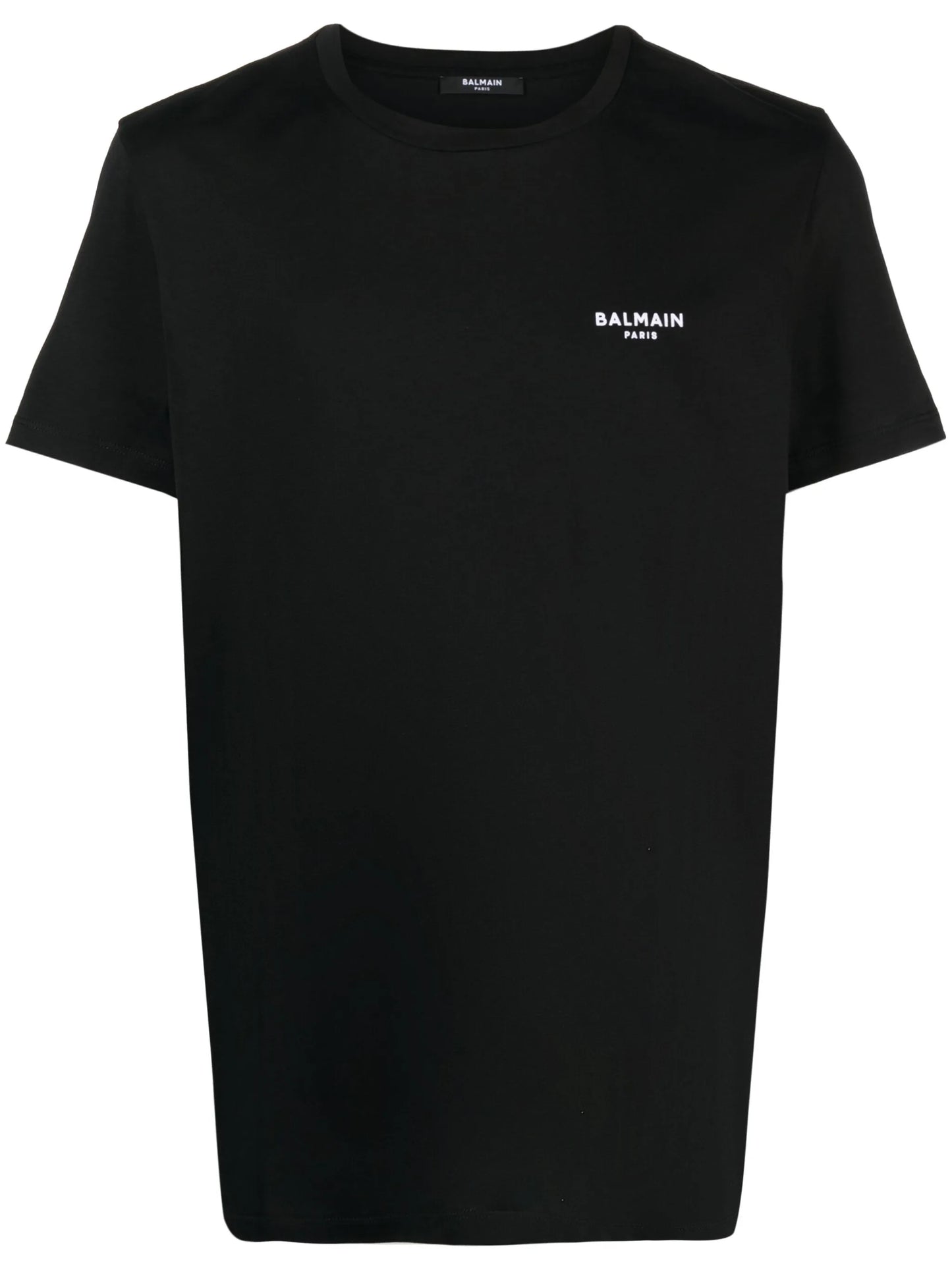 flocked-logo cotton T-shirt