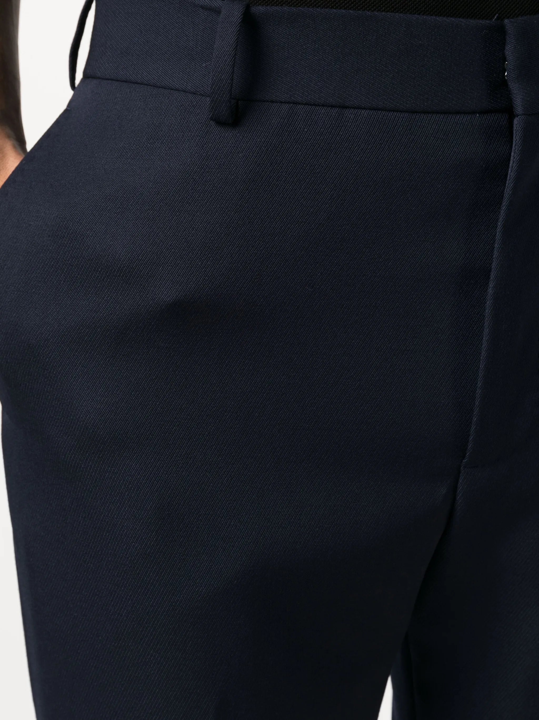 tailored straight-leg trousers