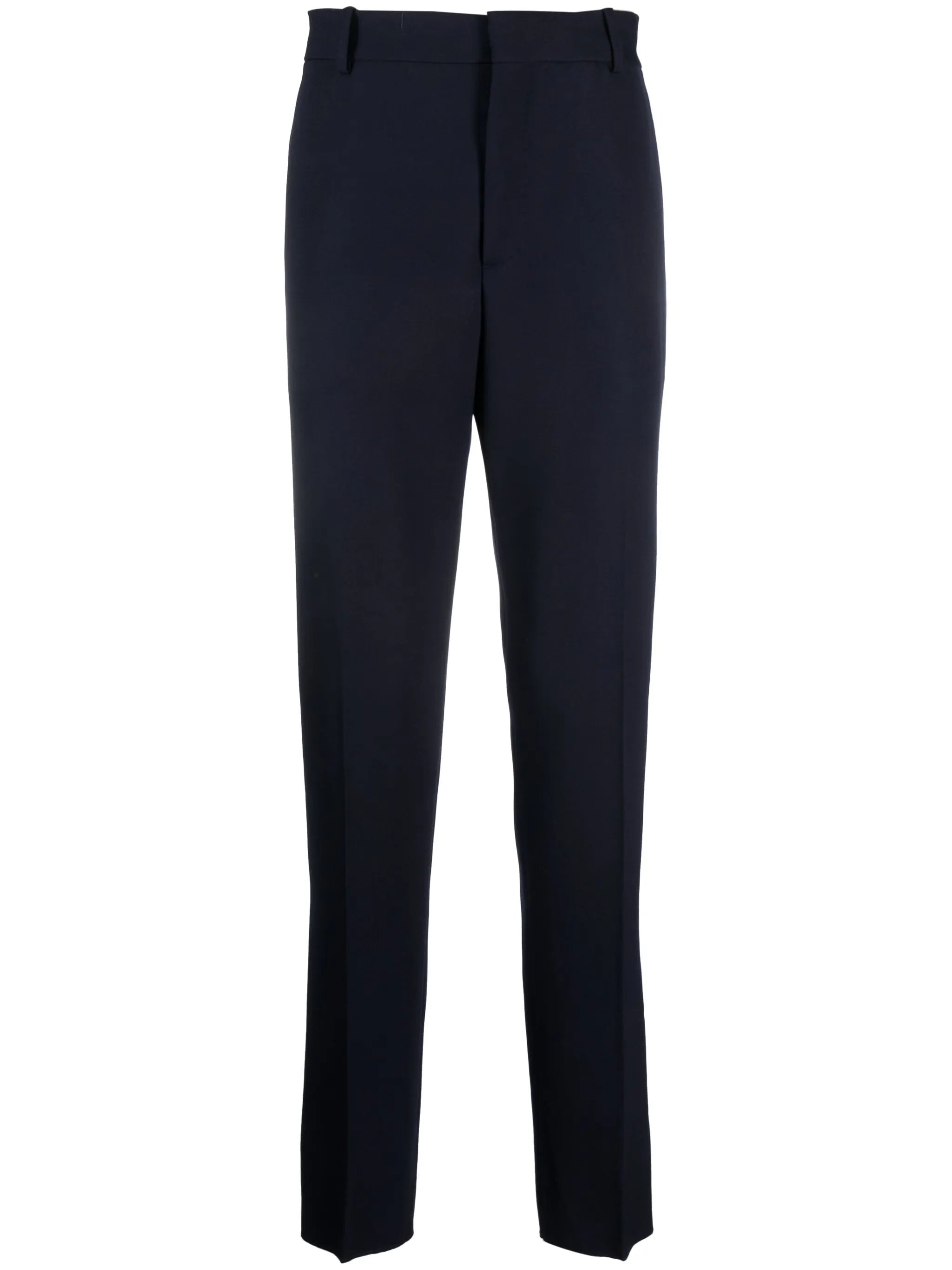 tailored straight-leg trousers