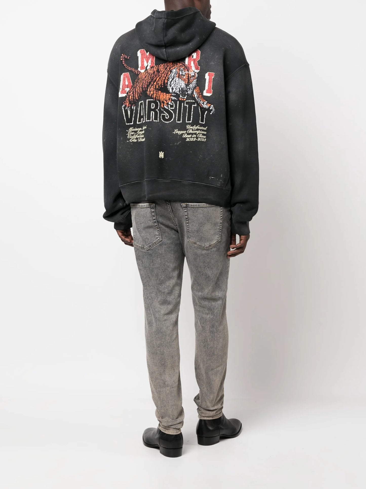 Vintage Tiger rib-trimmed hoodie