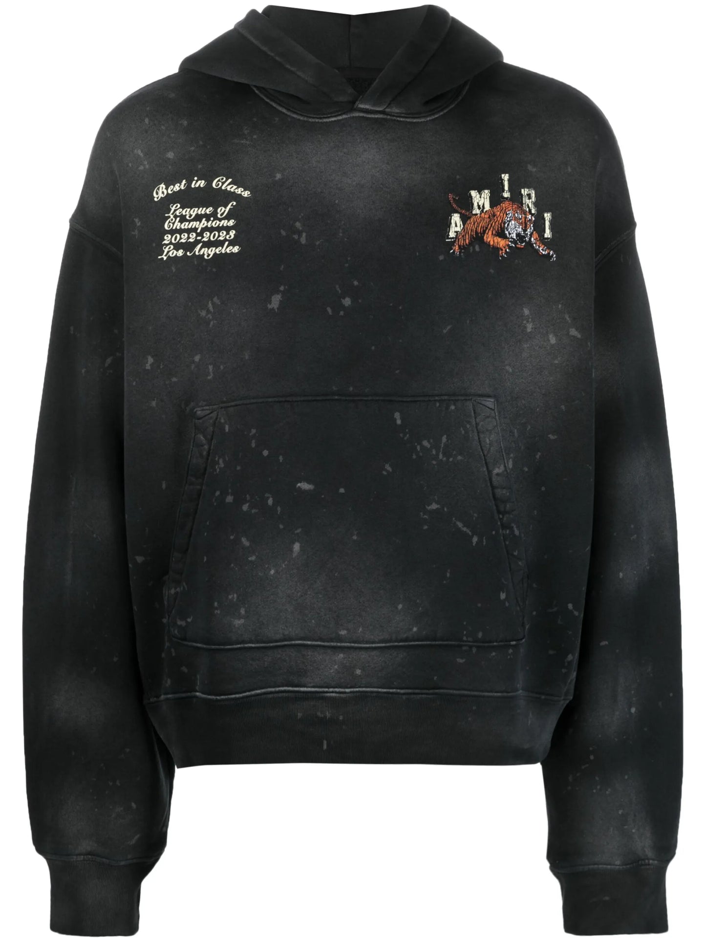 Vintage Tiger rib-trimmed hoodie