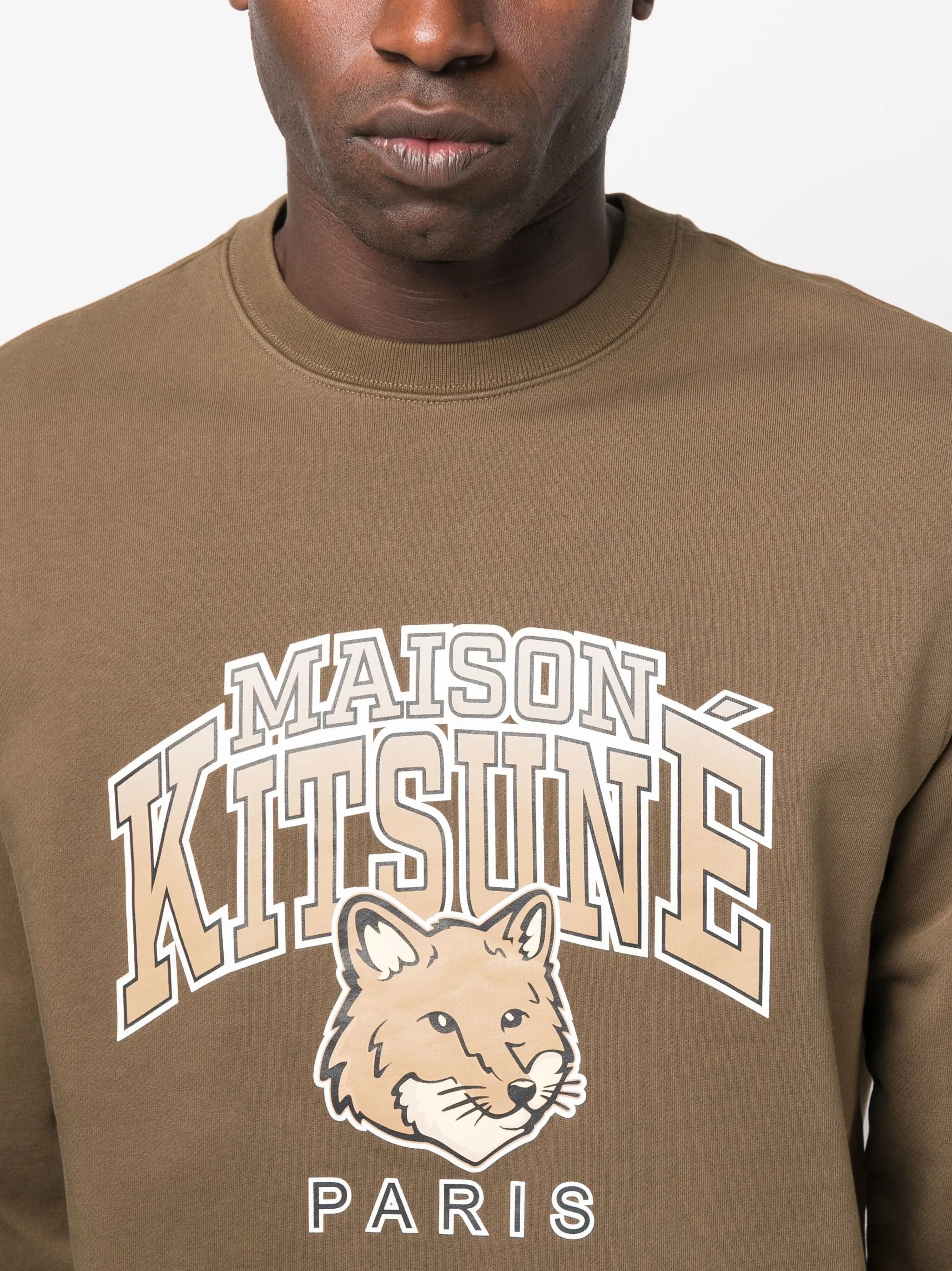logo-print cotton sweatshirt
