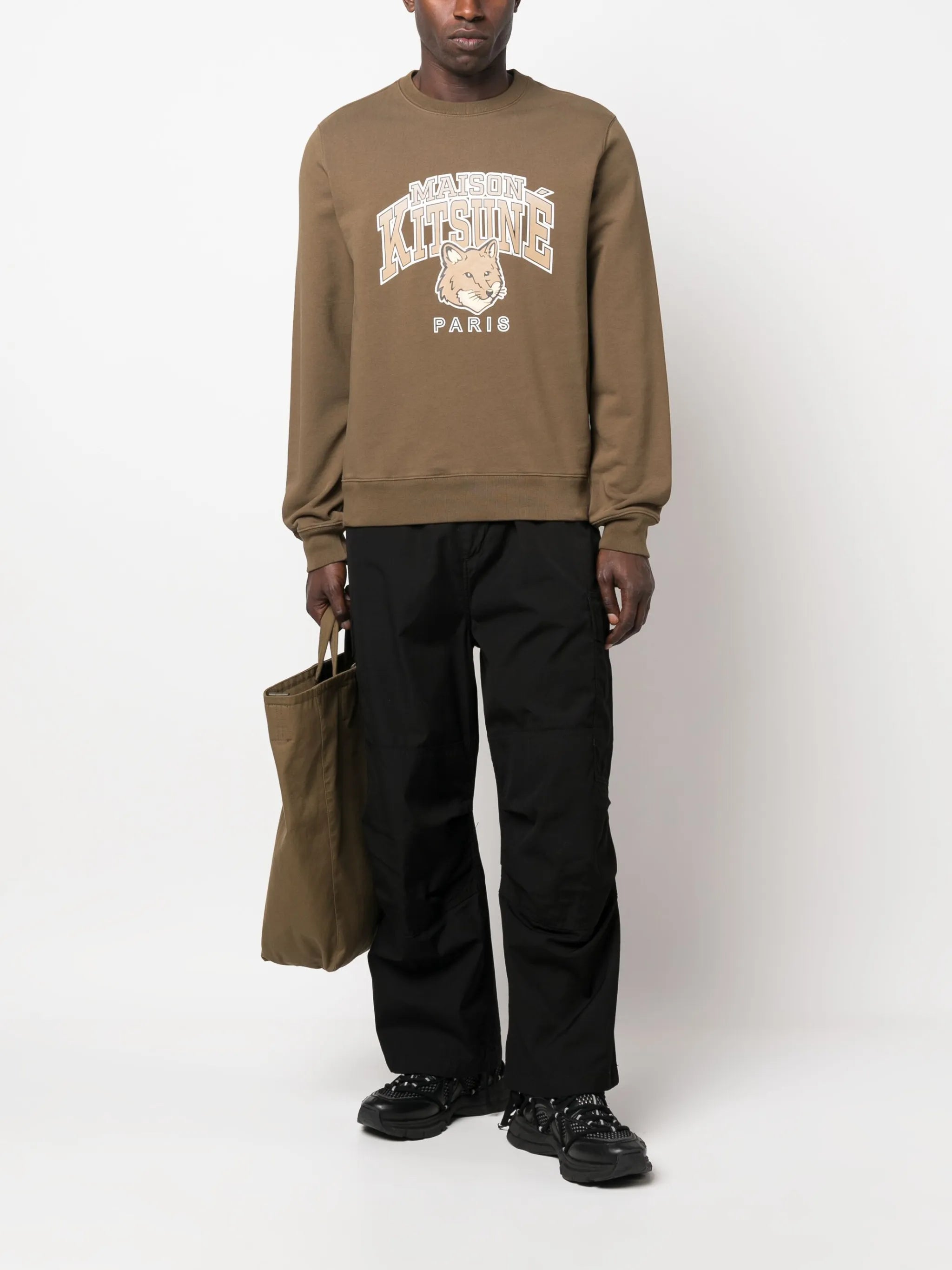 logo-print cotton sweatshirt