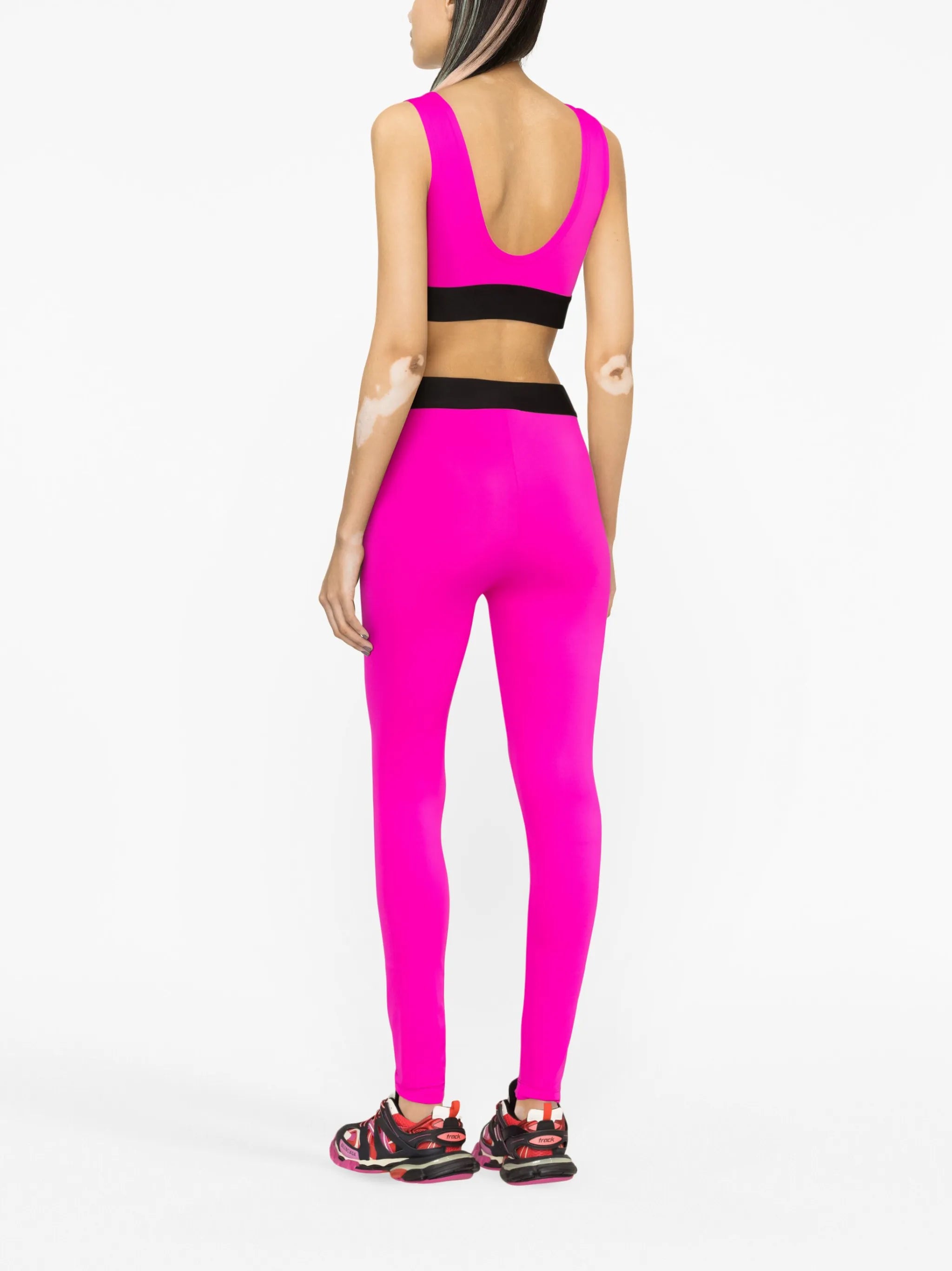 logo-waistband sports bra