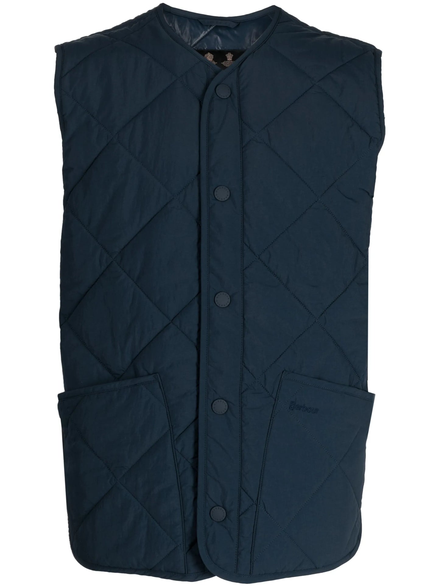 V-neck padded gilet