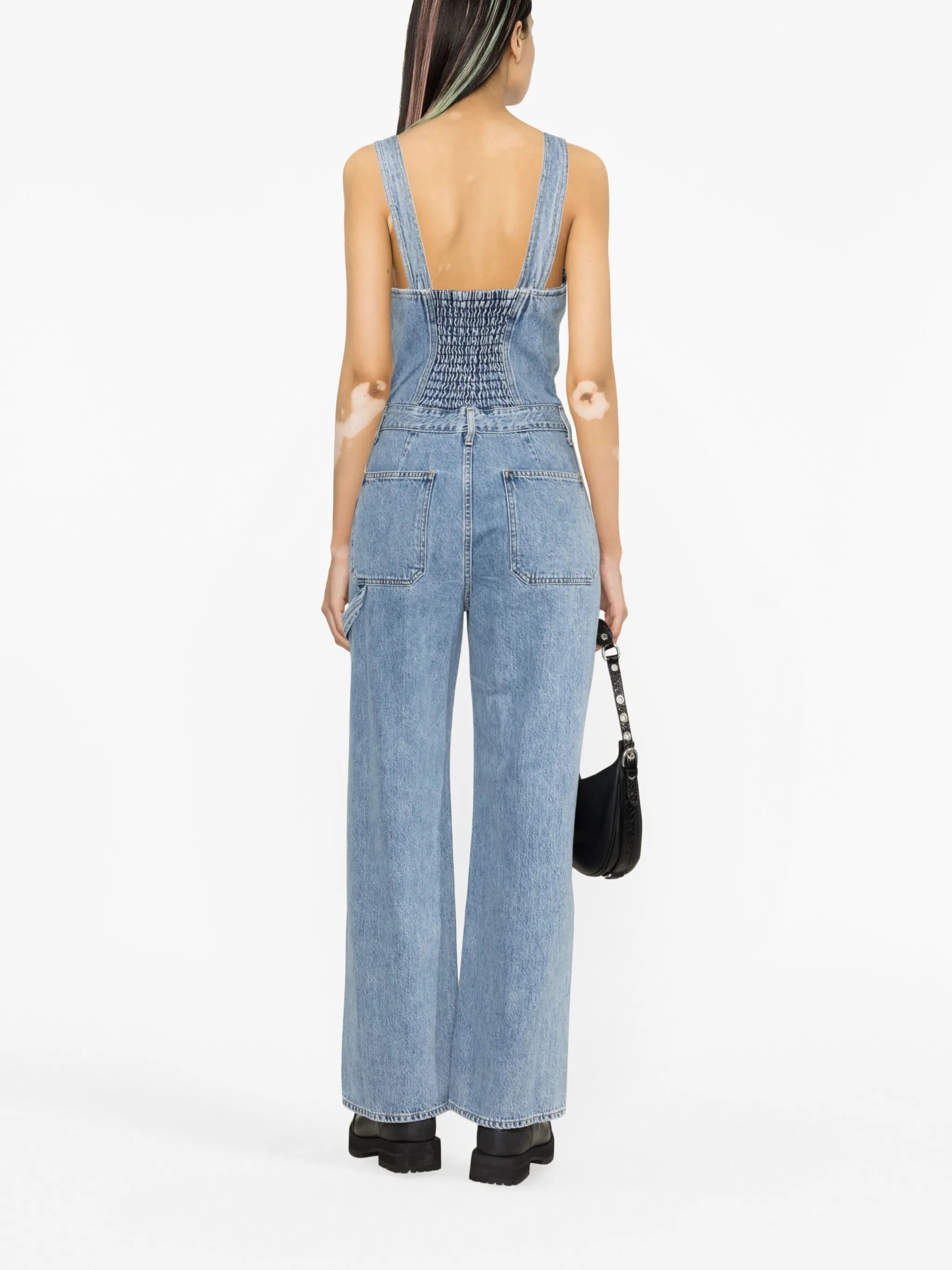 Pandora straight-leg denim jumpsuit