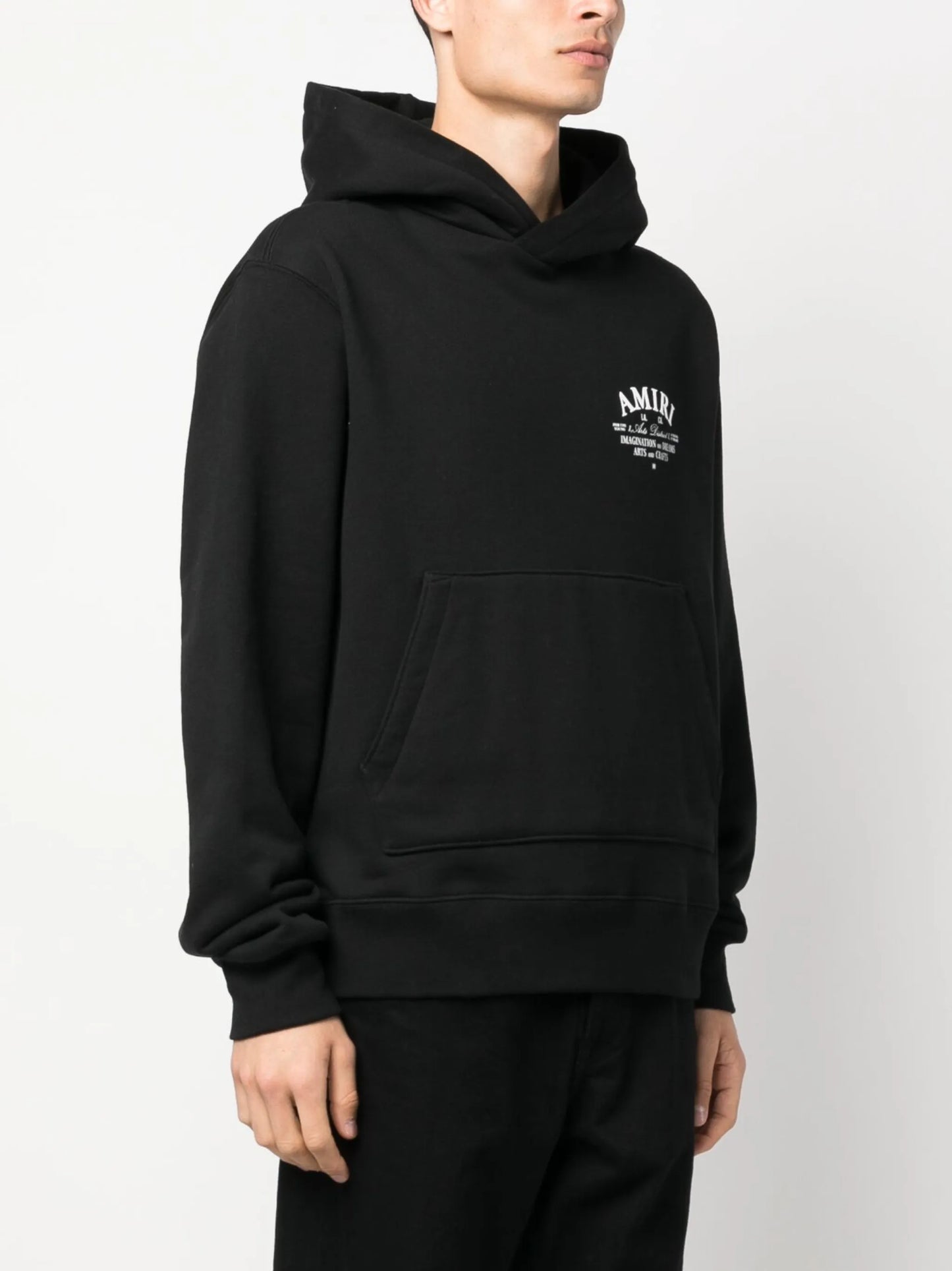 logo-print cotton hoodie