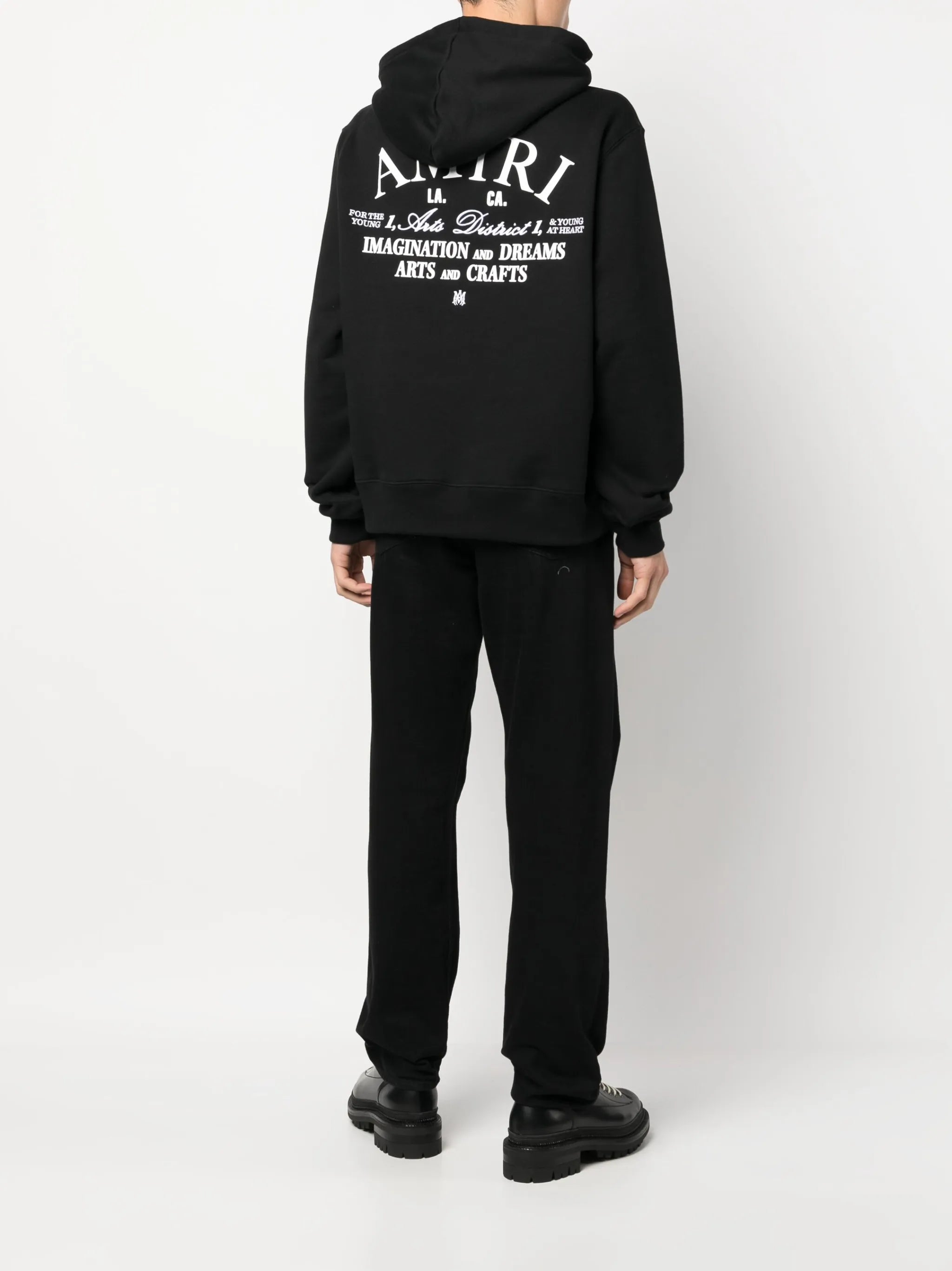 logo-print cotton hoodie