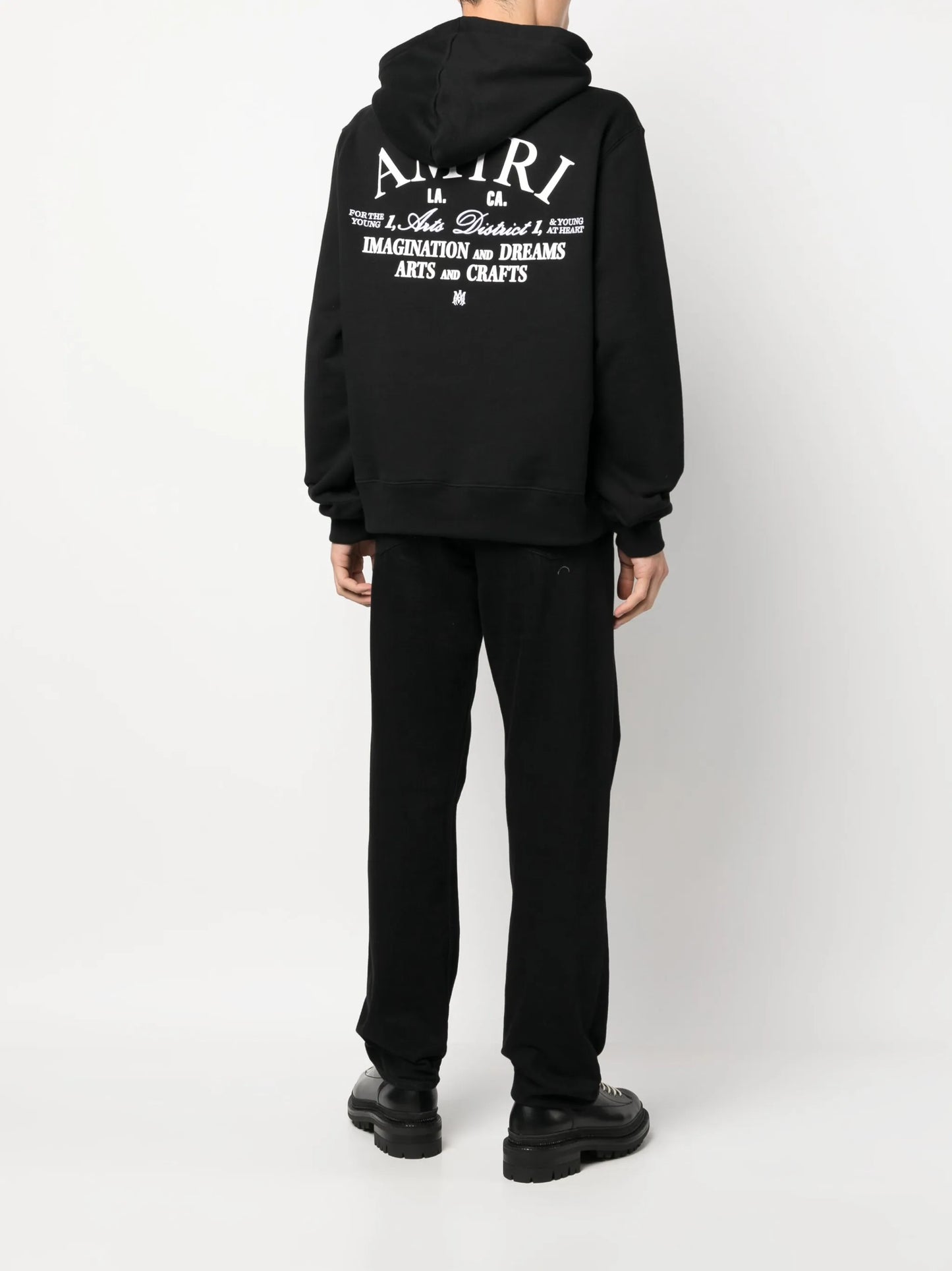 logo-print cotton hoodie