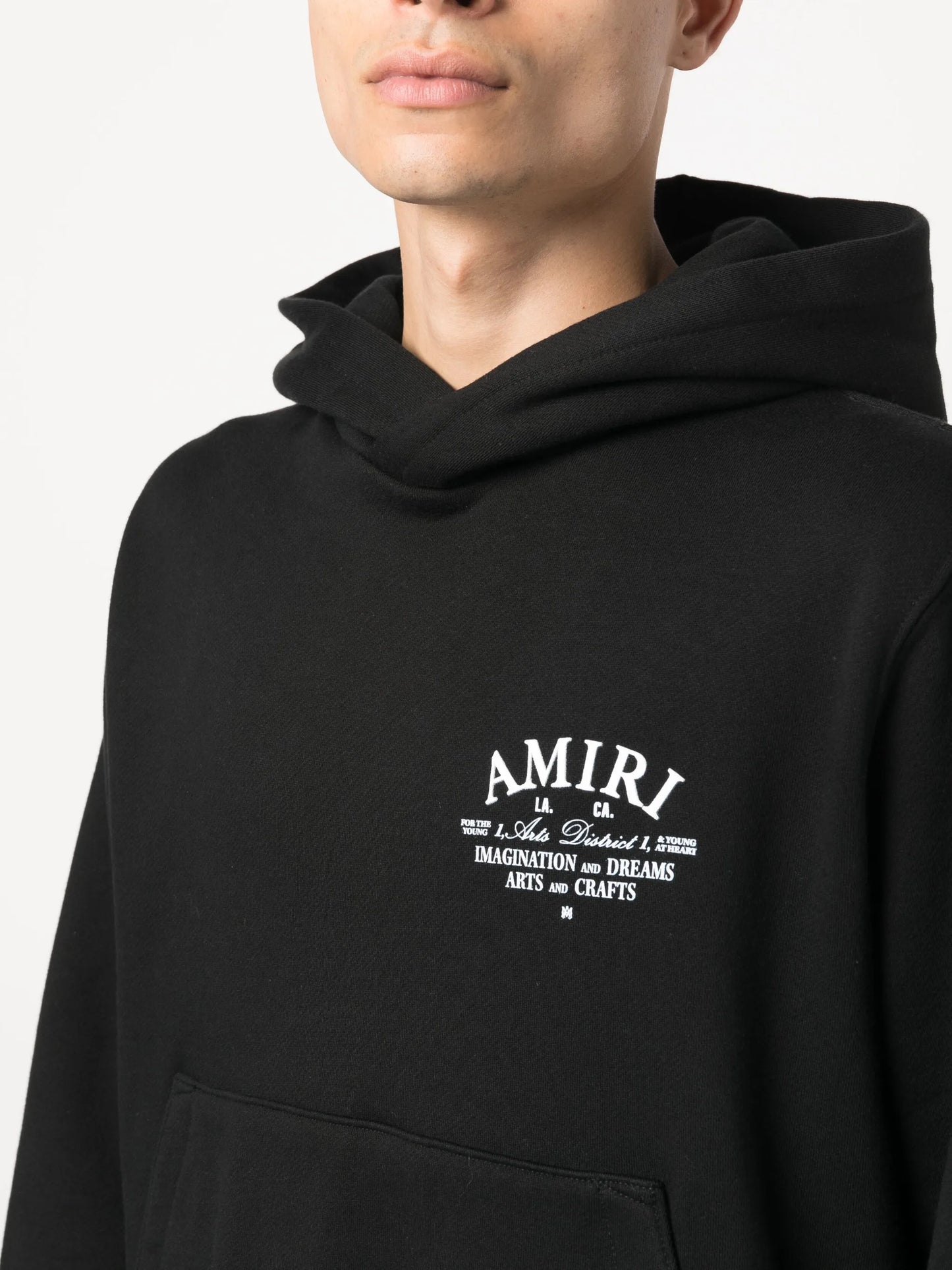 logo-print cotton hoodie