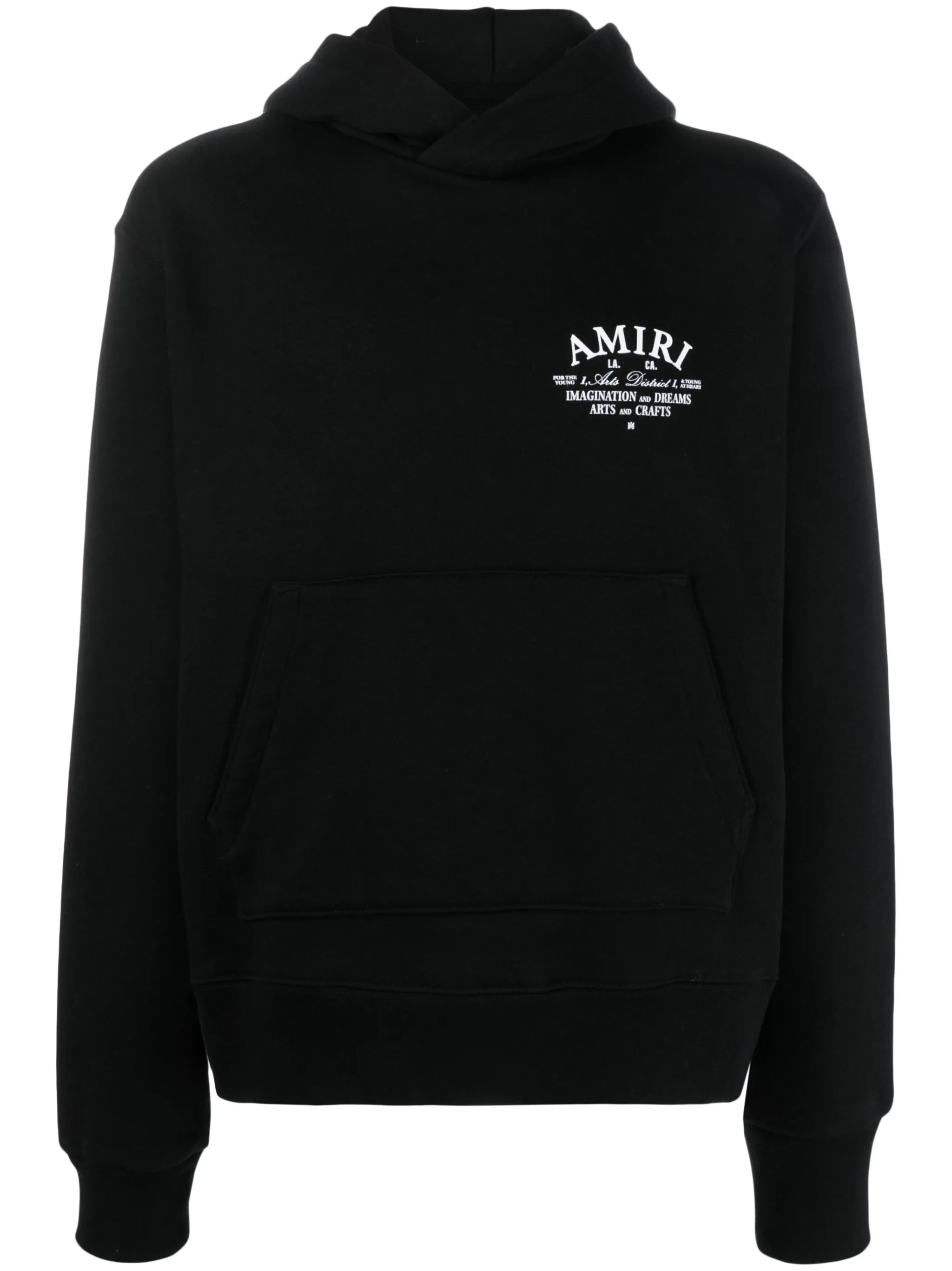logo-print cotton hoodie