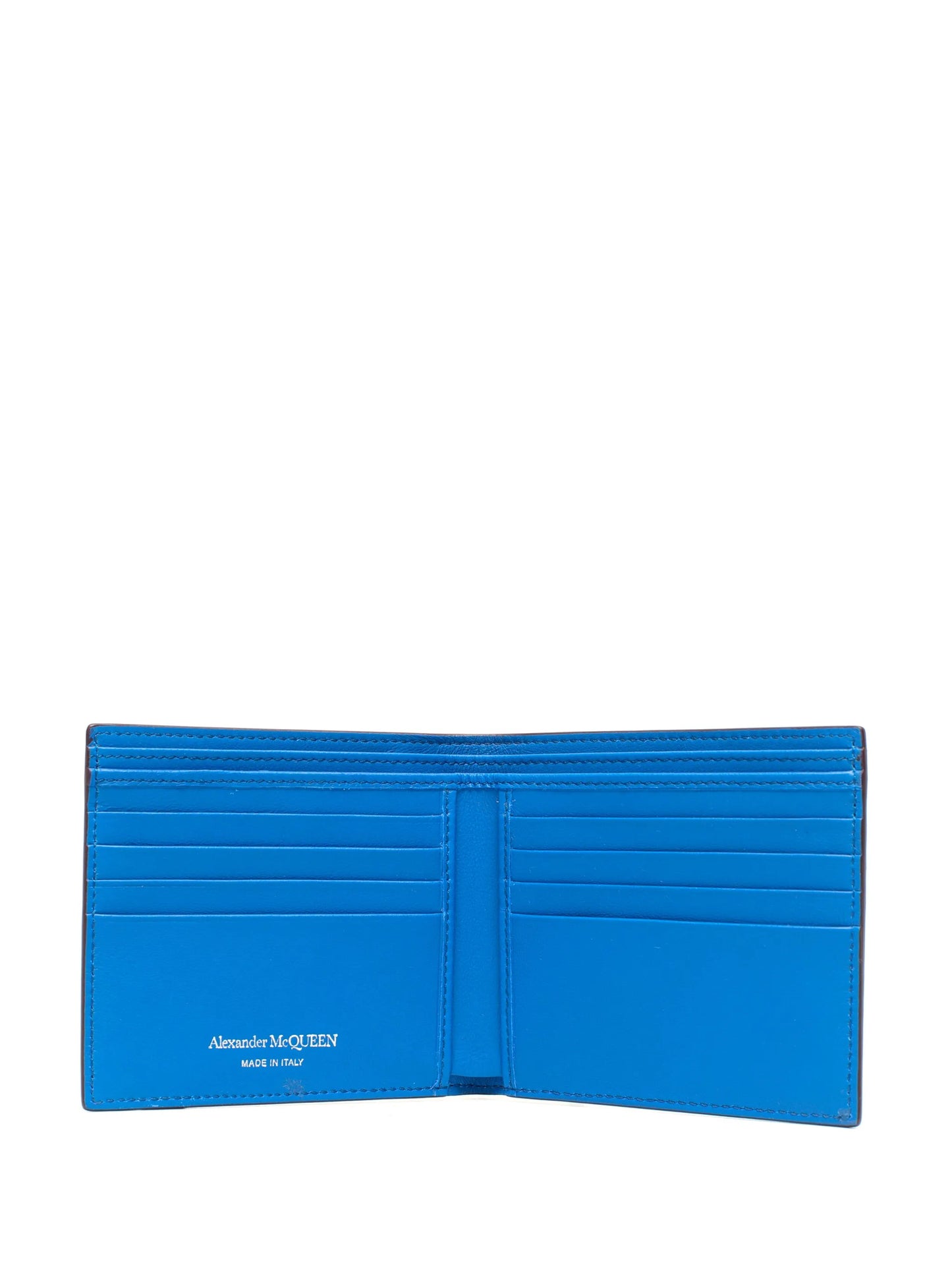 McQueen Graffiti bi-fold leather wallet