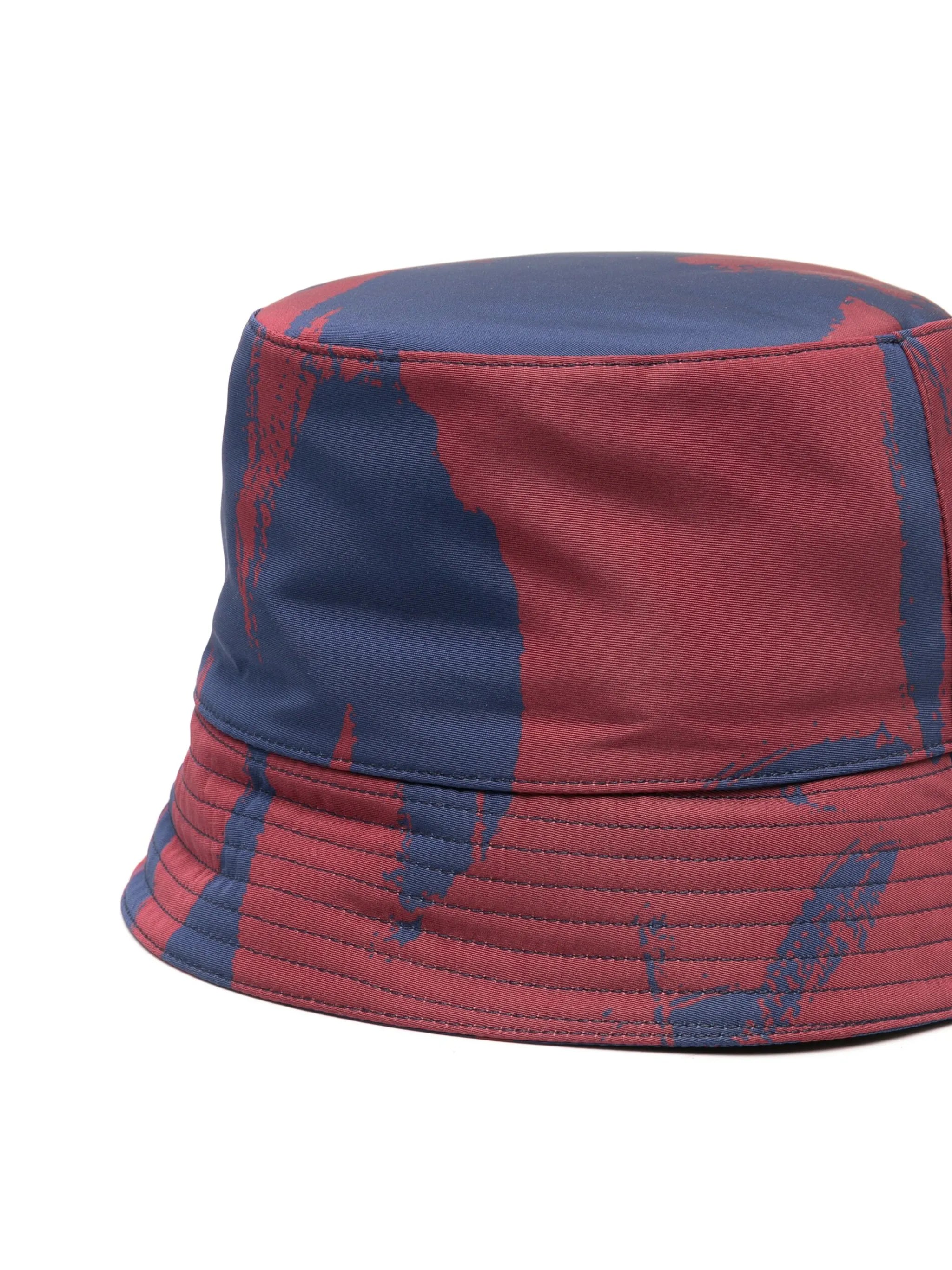 Graffiti-print bucket hat