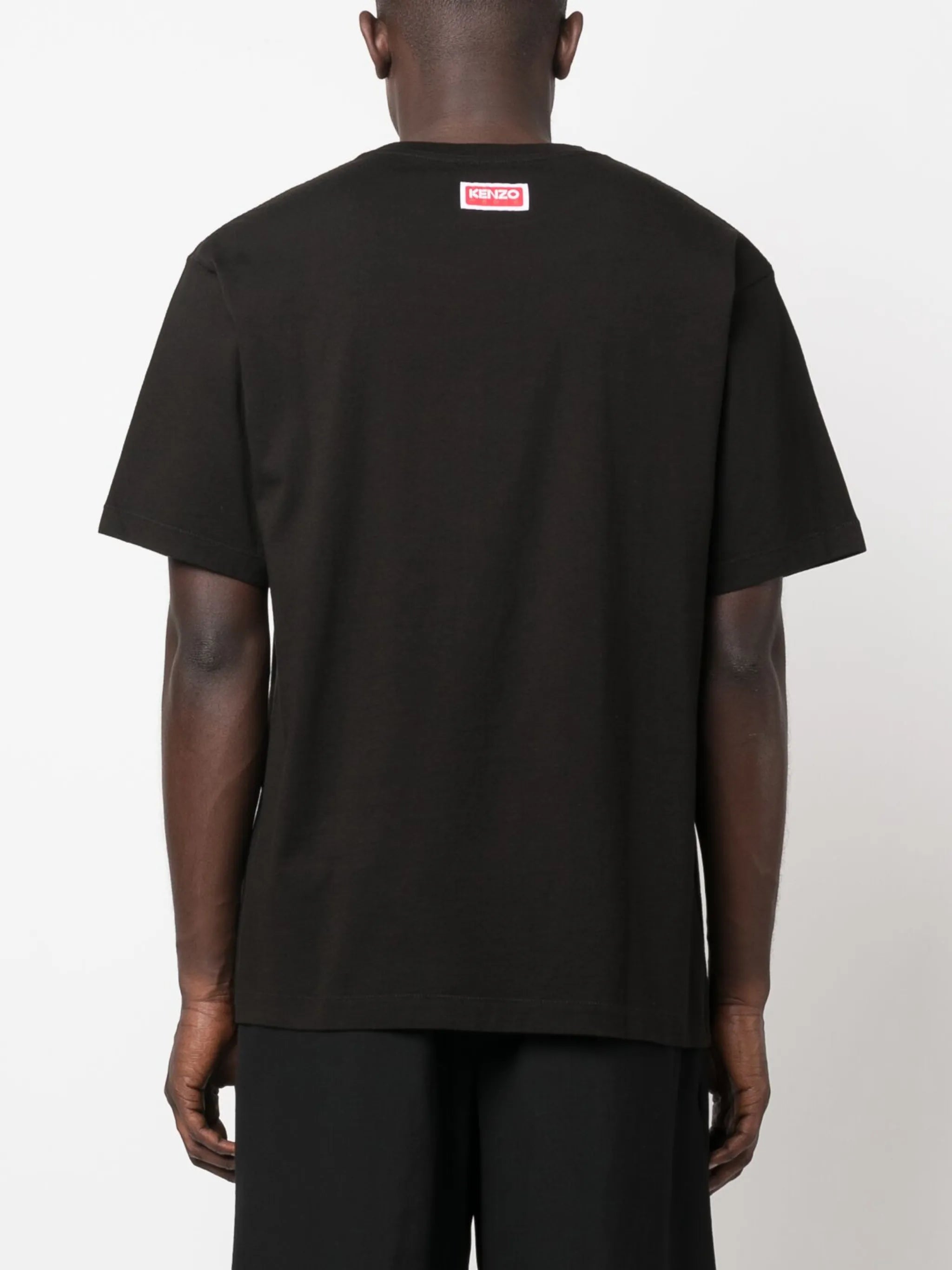 tiger-print cotton T-shirt