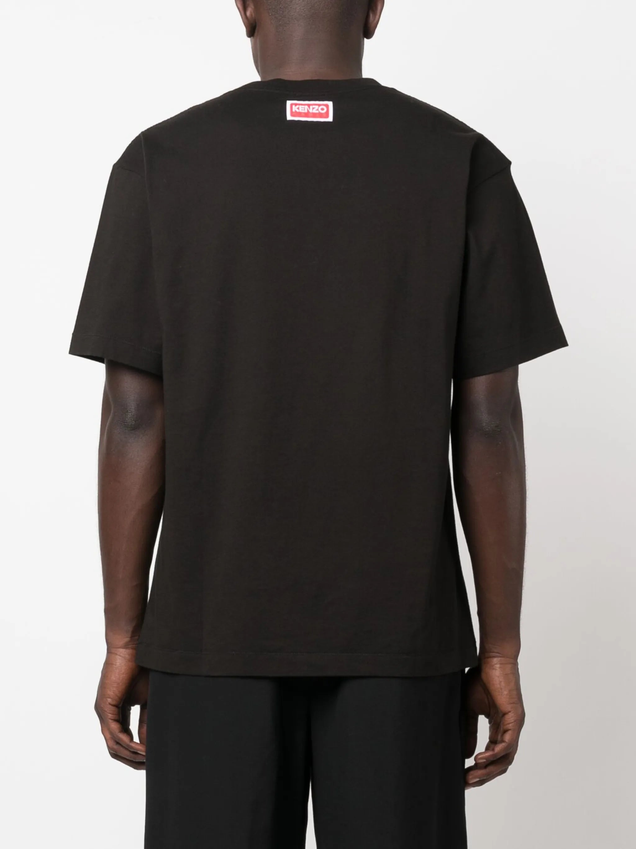 elephant-print cotton T-shirt