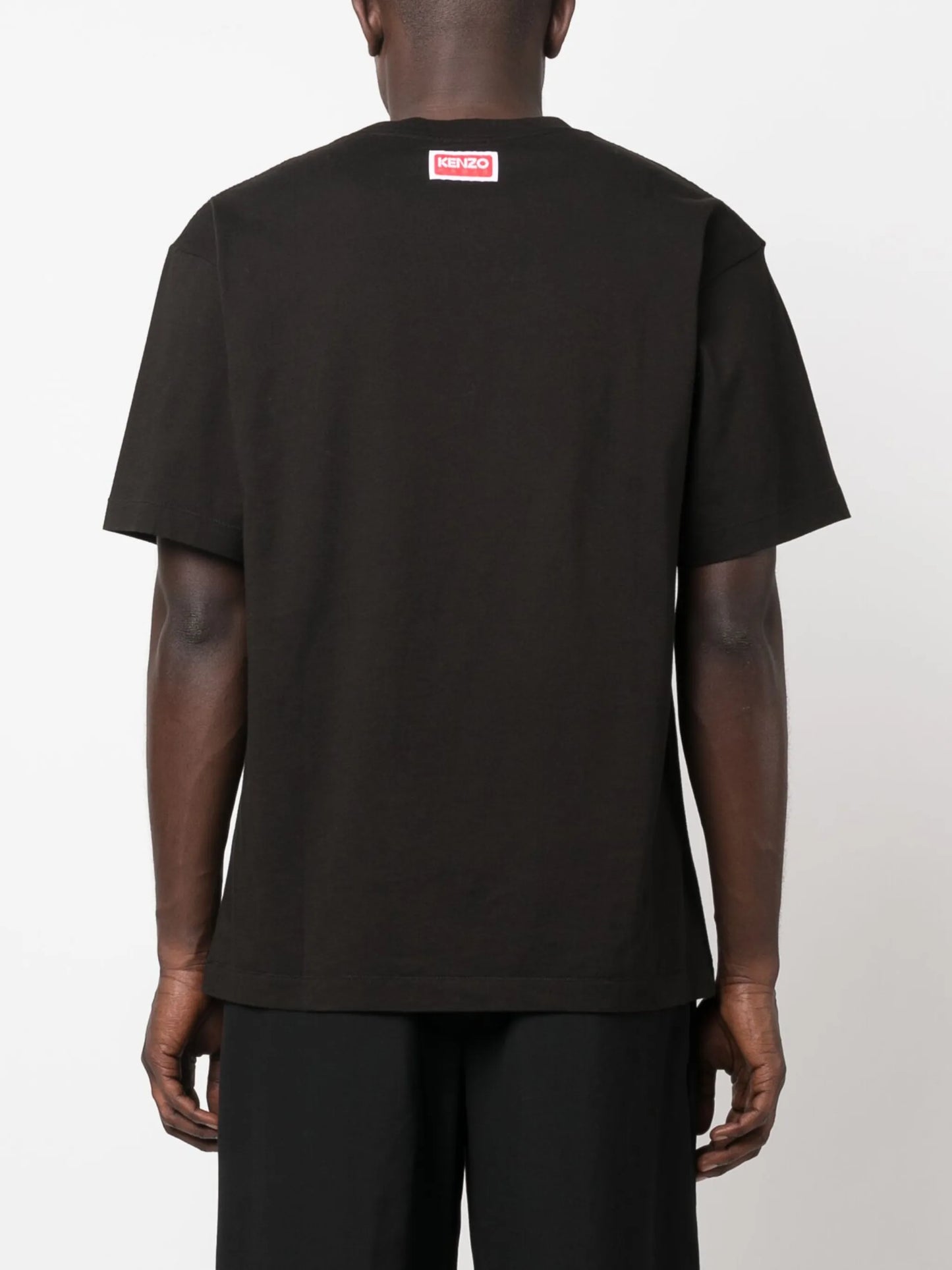 elephant-print cotton T-shirt