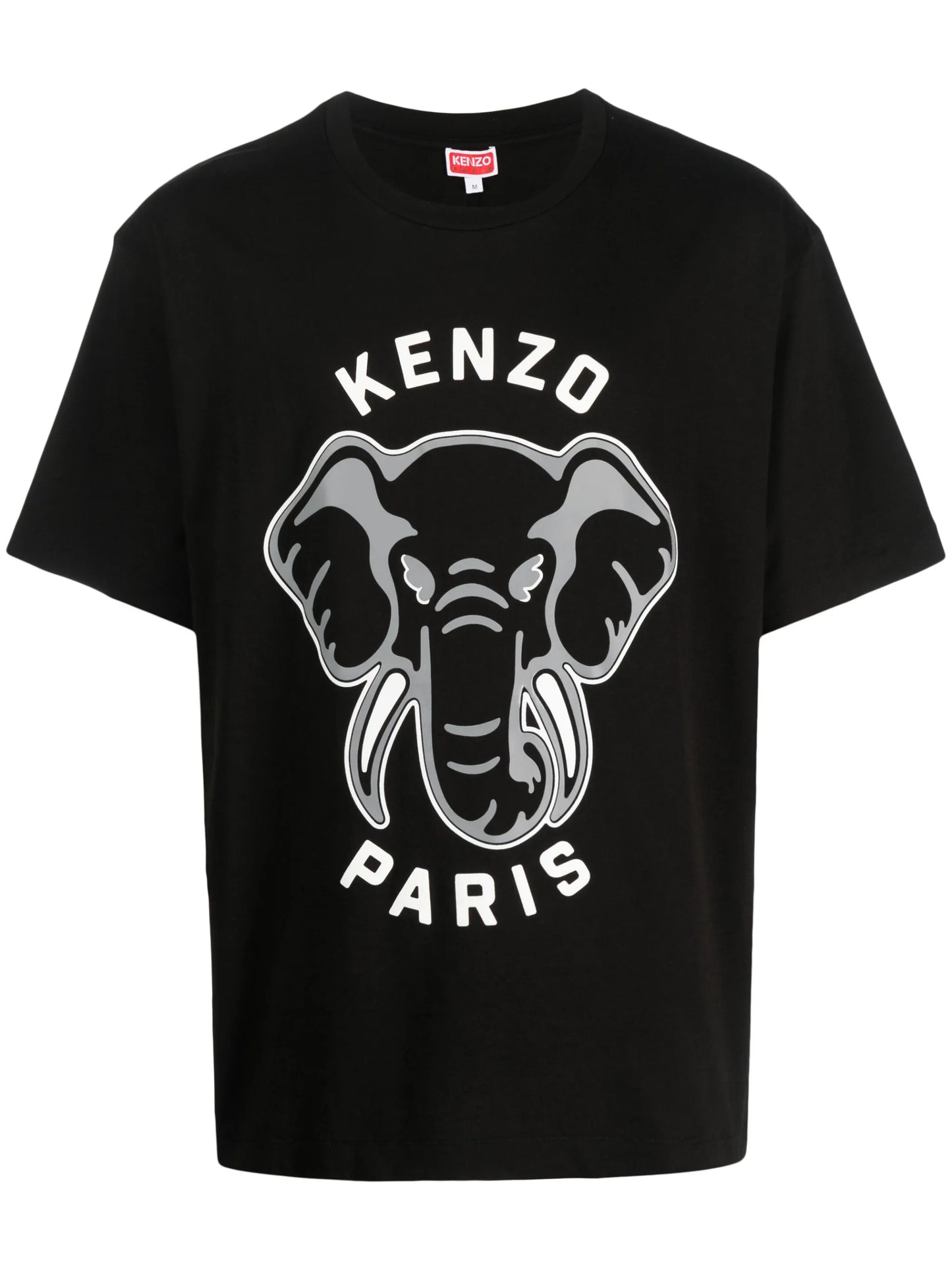 elephant-print cotton T-shirt
