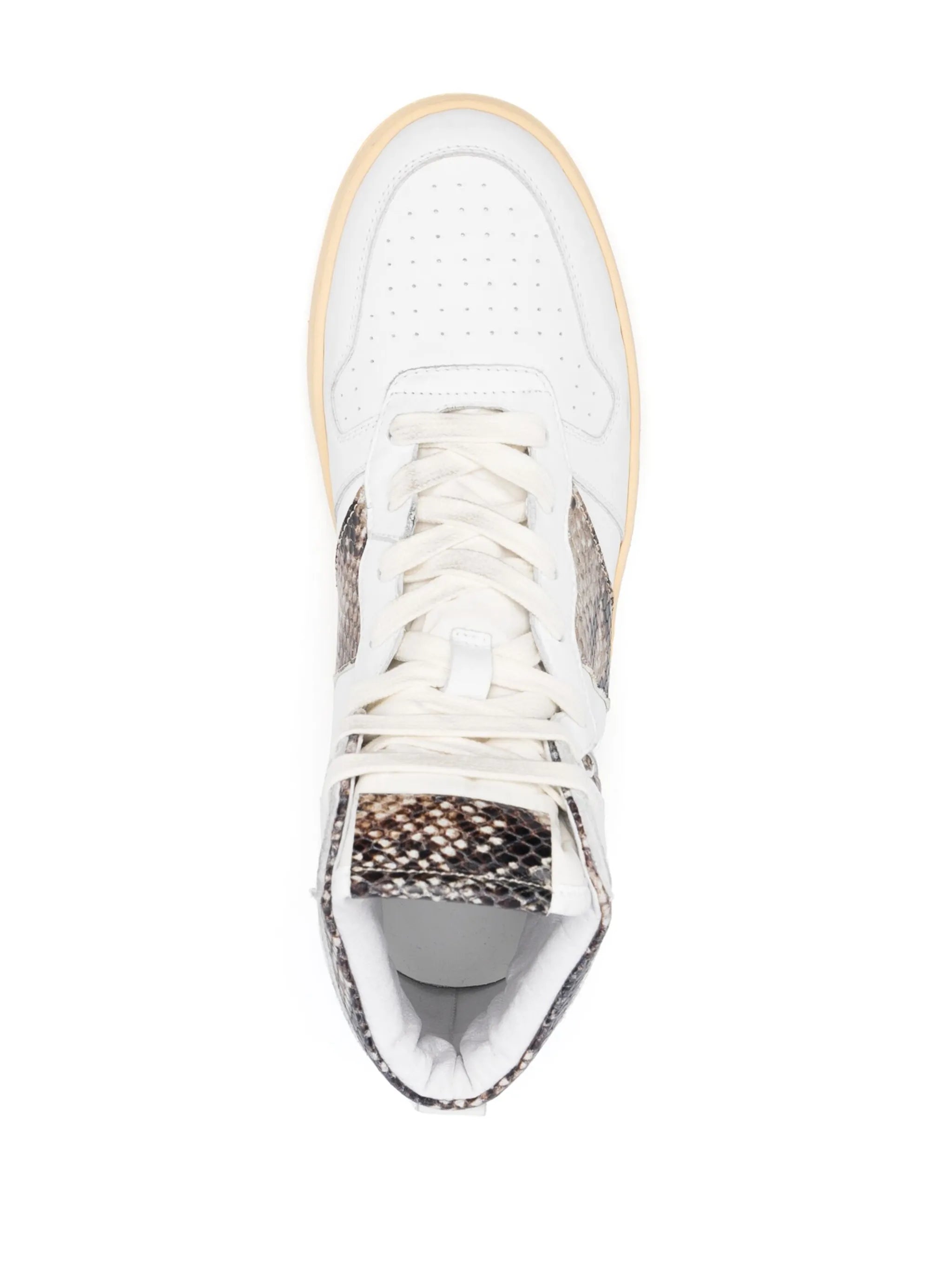panelled high-top sneakers
