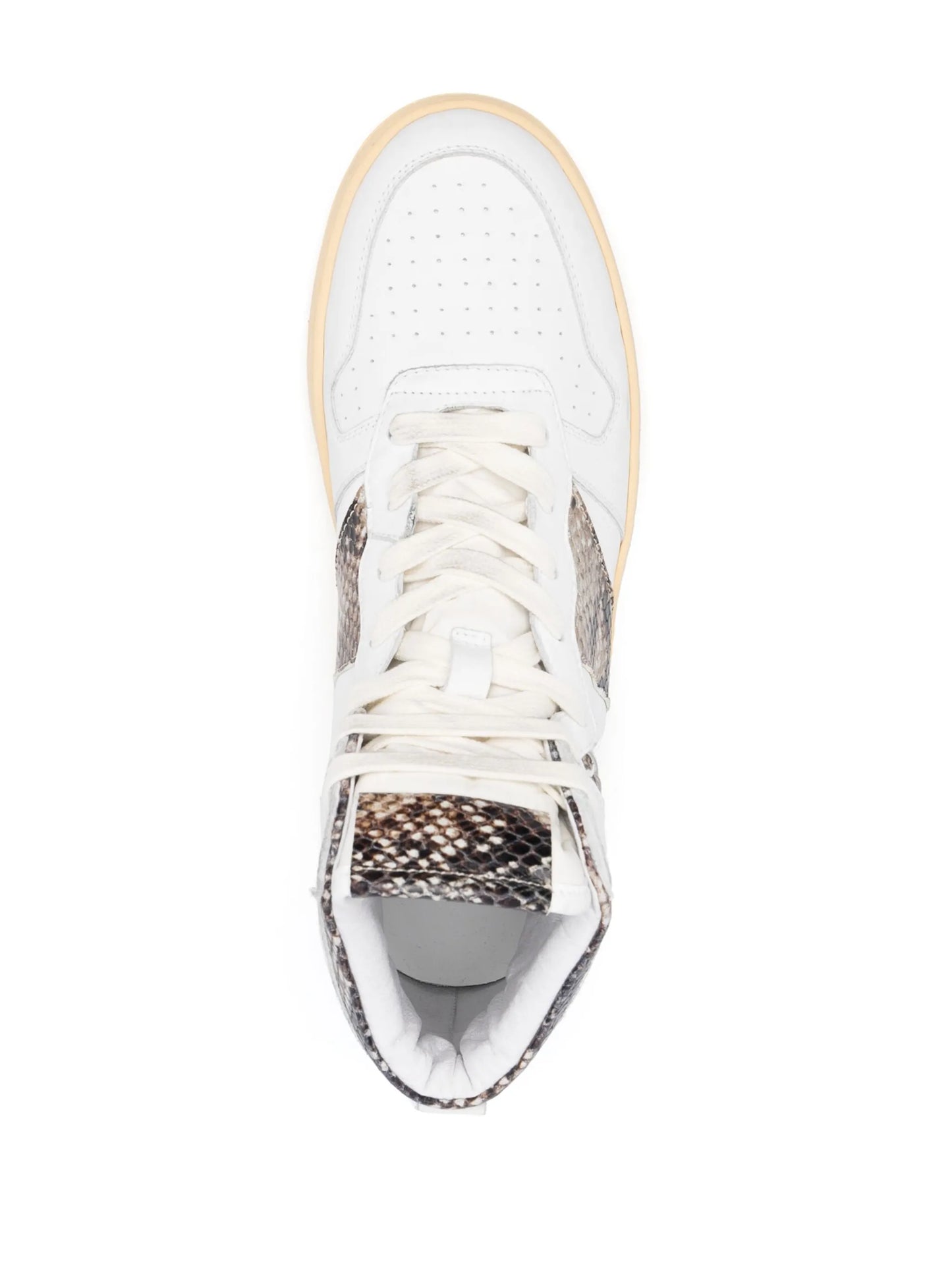 panelled high-top sneakers