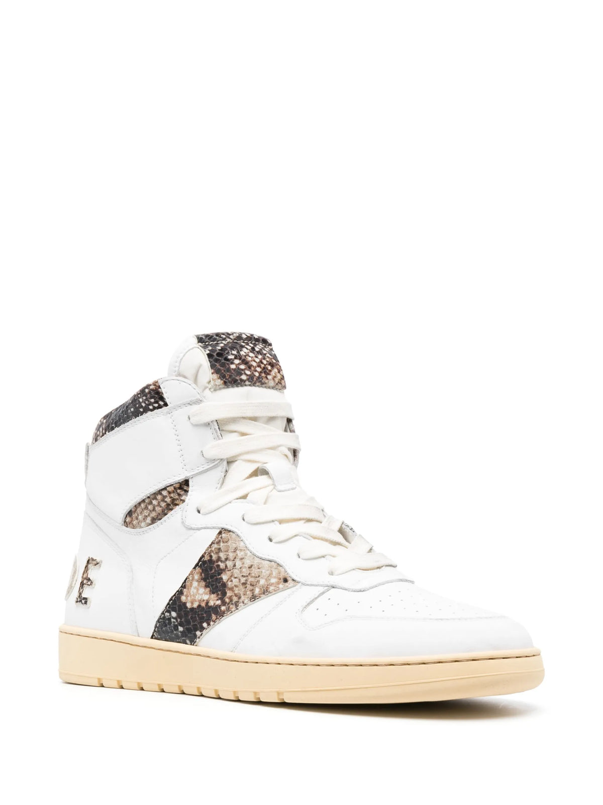 panelled high-top sneakers