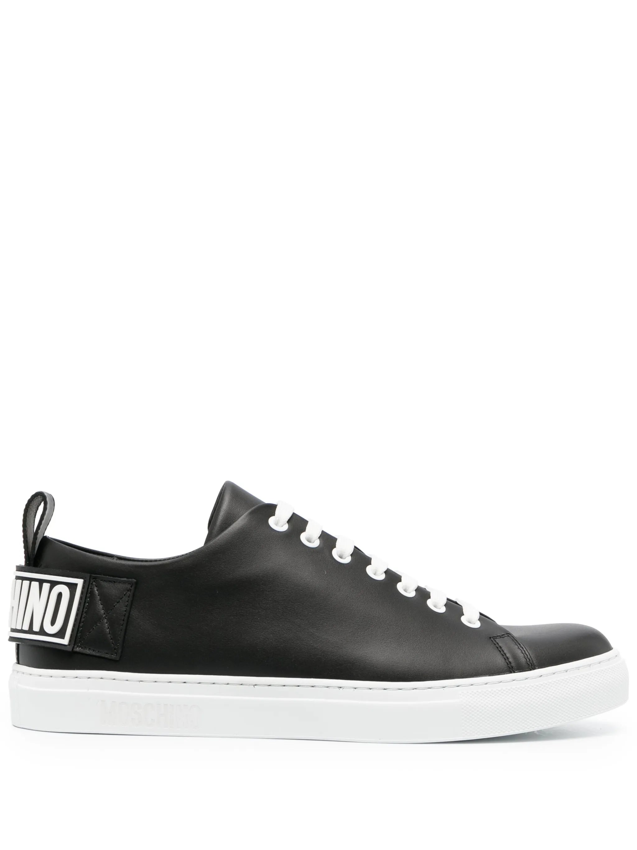 logo-patch low-top sneakers