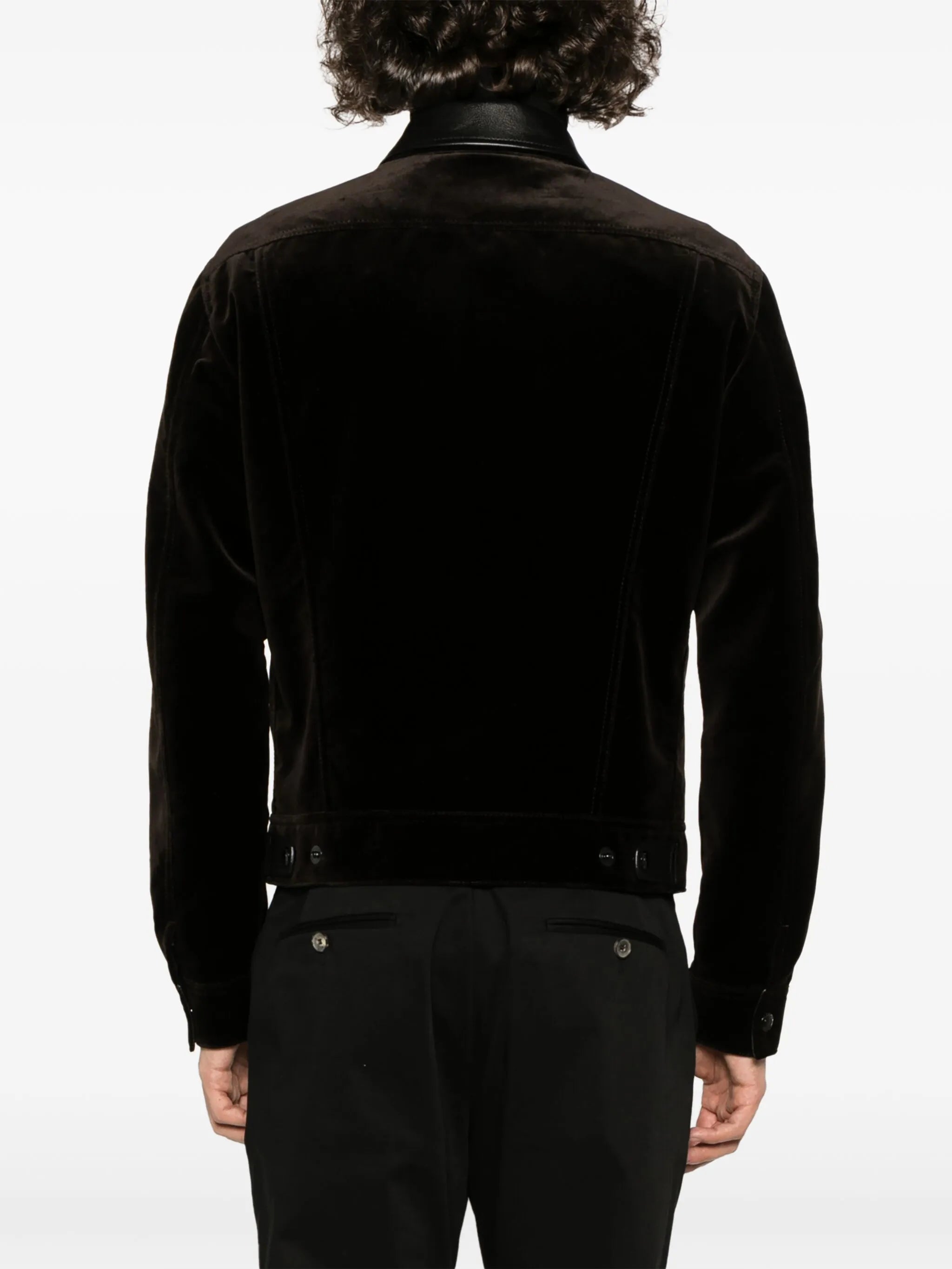 classic-collar cotton jacket
