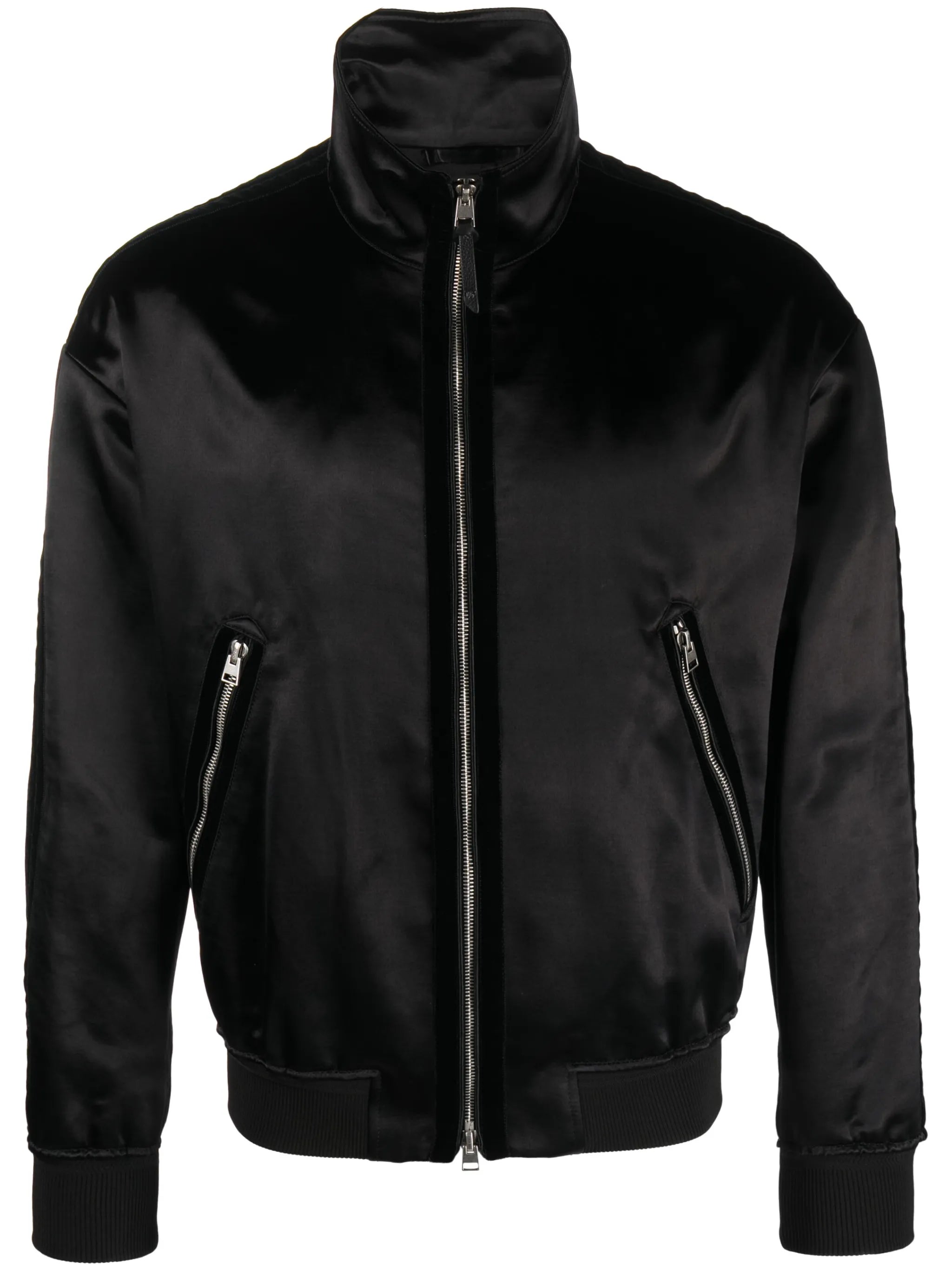 funnel-neck bomber jacket