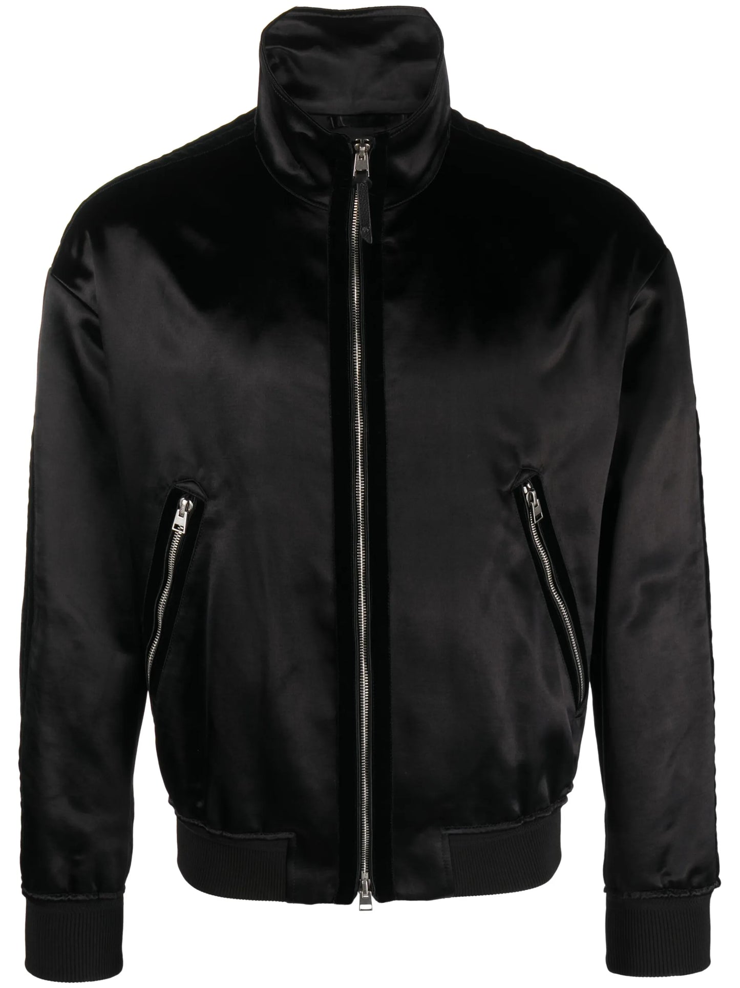 funnel-neck bomber jacket