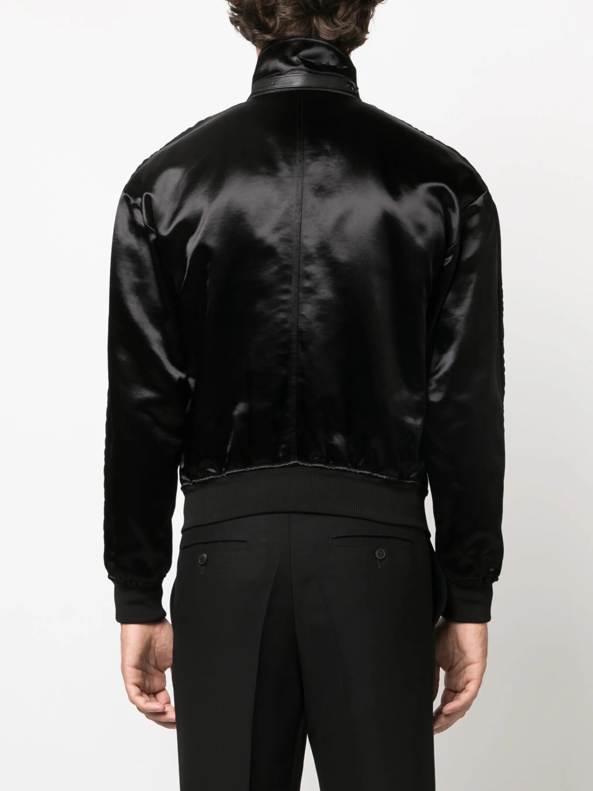 funnel-neck bomber jacket