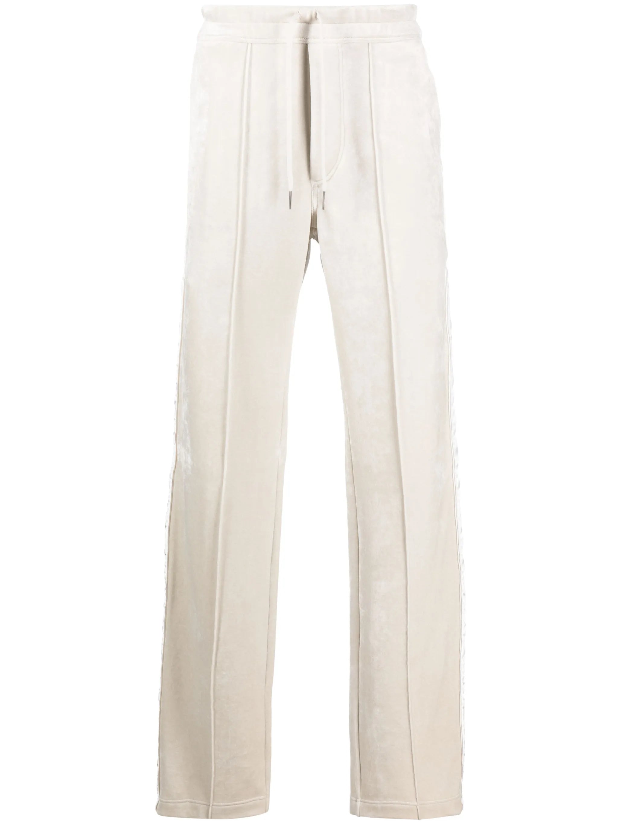drawstring velour track pants