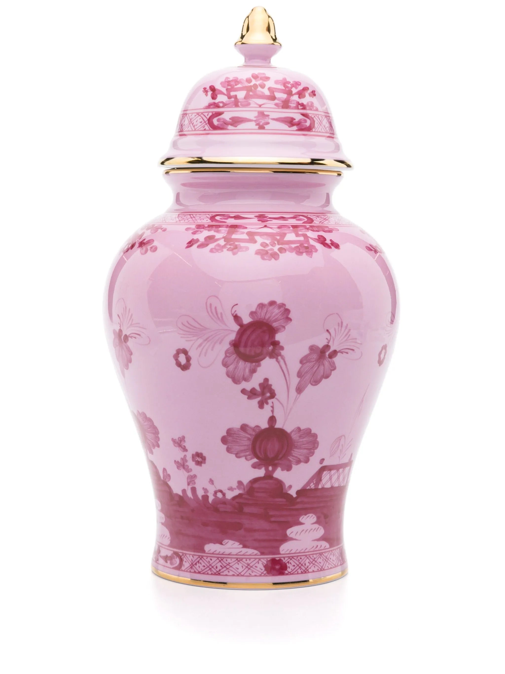 Oriente Italiano potiche vase with cover (31cm)