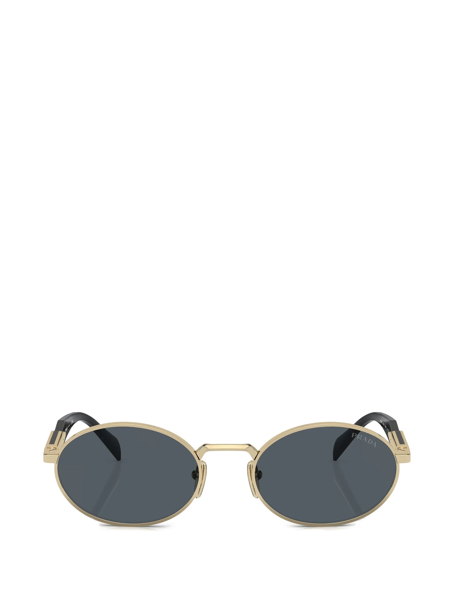 oval-frame tinted sunglasses