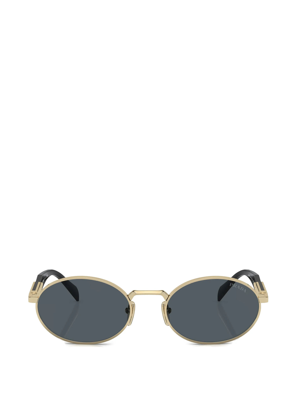 oval-frame tinted sunglasses