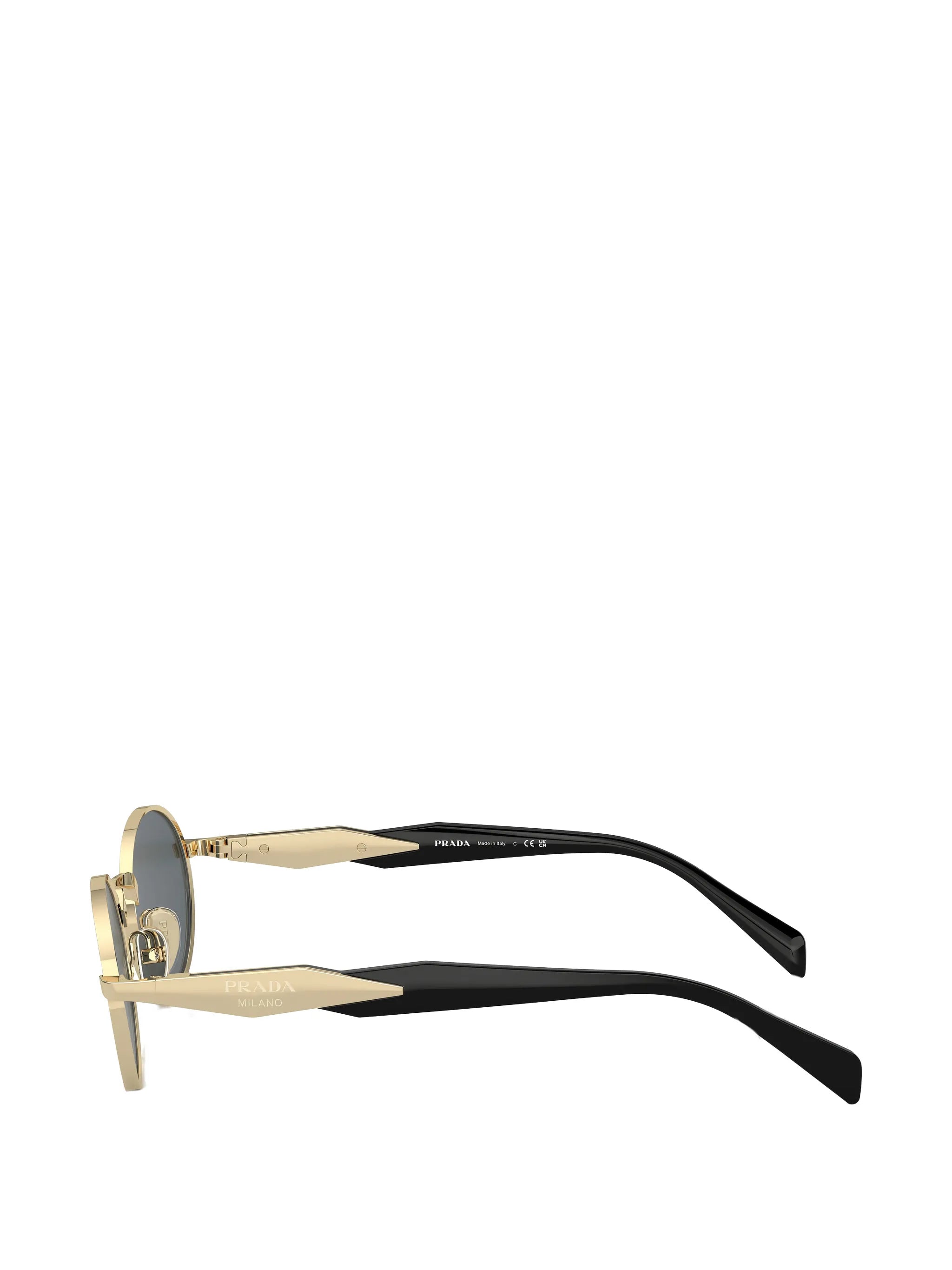 oval-frame tinted sunglasses
