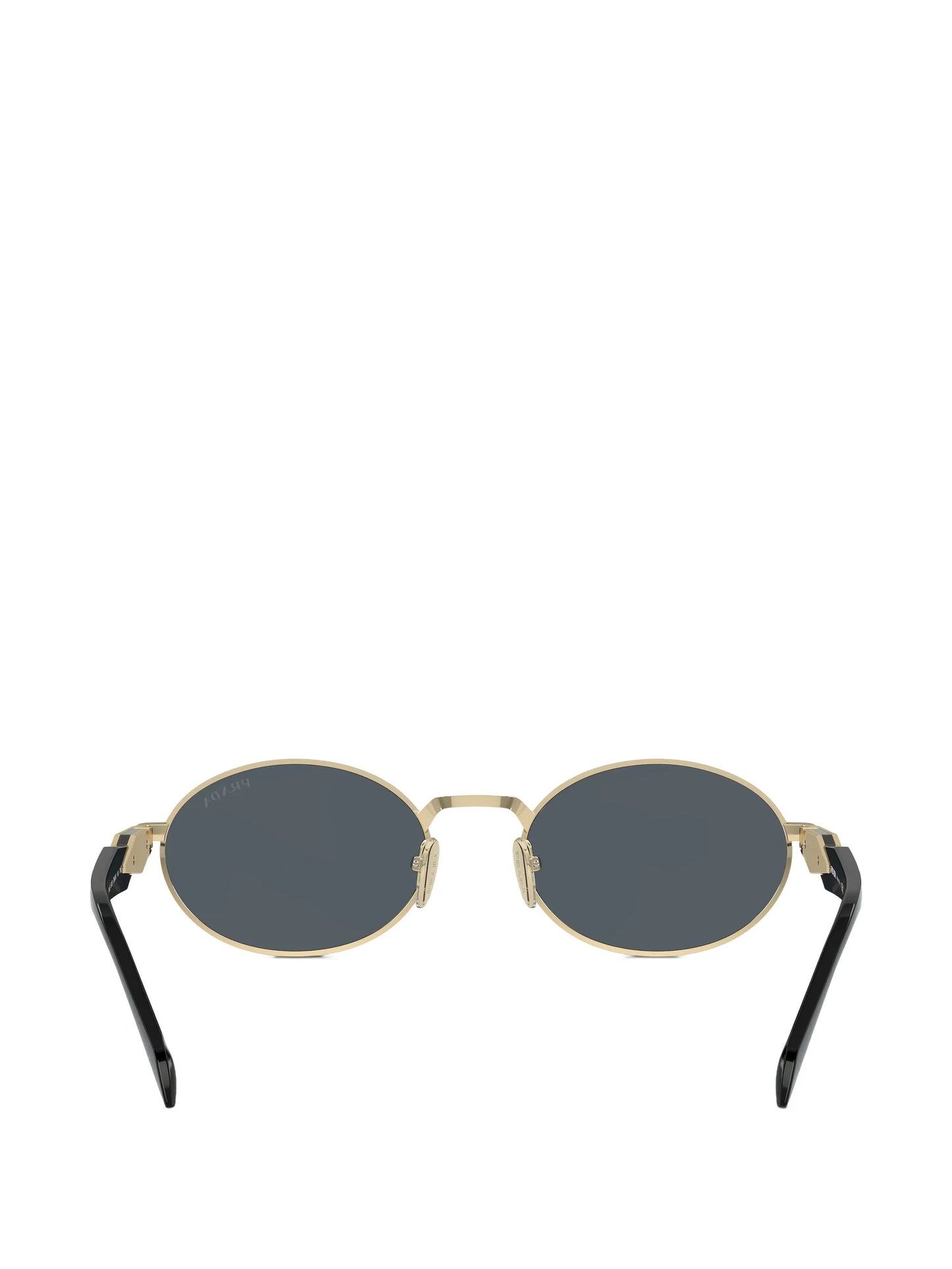 oval-frame tinted sunglasses