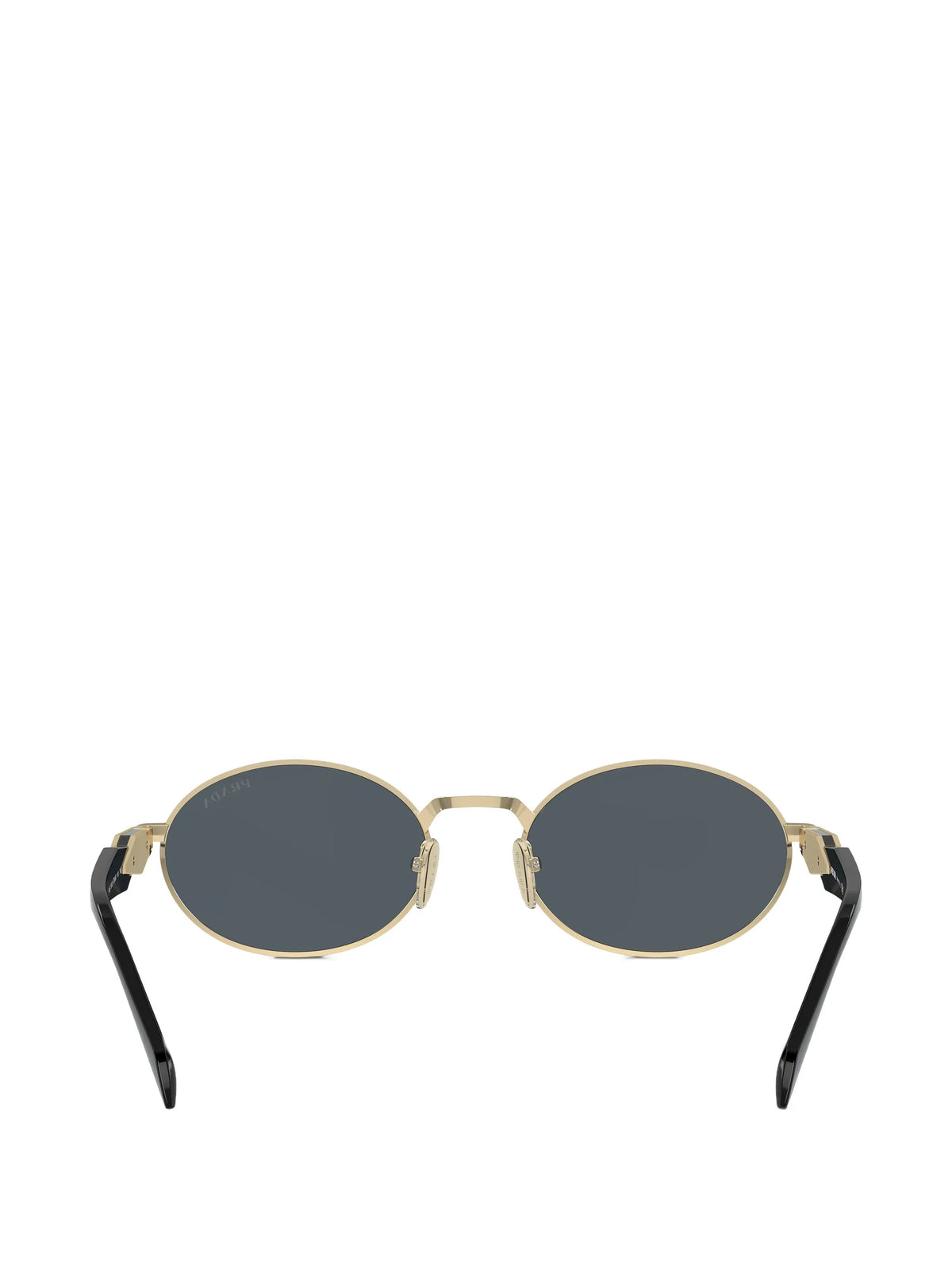 oval-frame tinted sunglasses