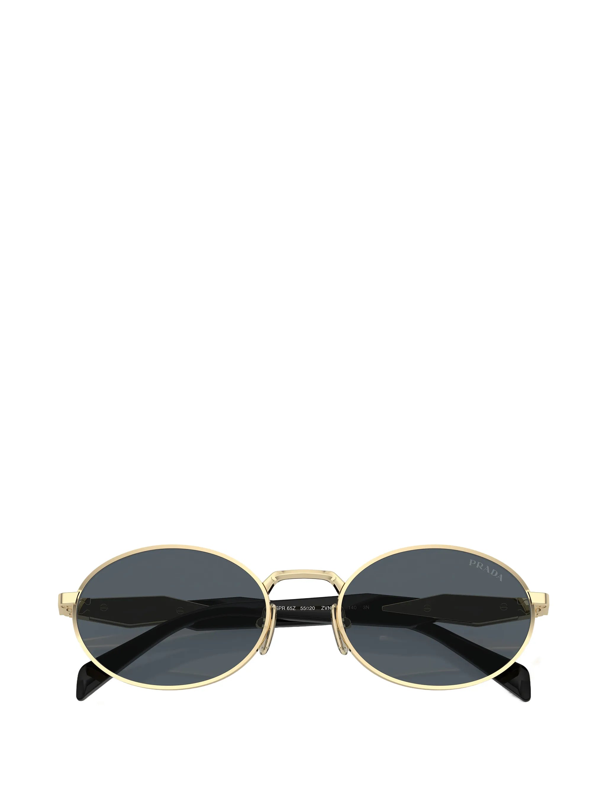 oval-frame tinted sunglasses