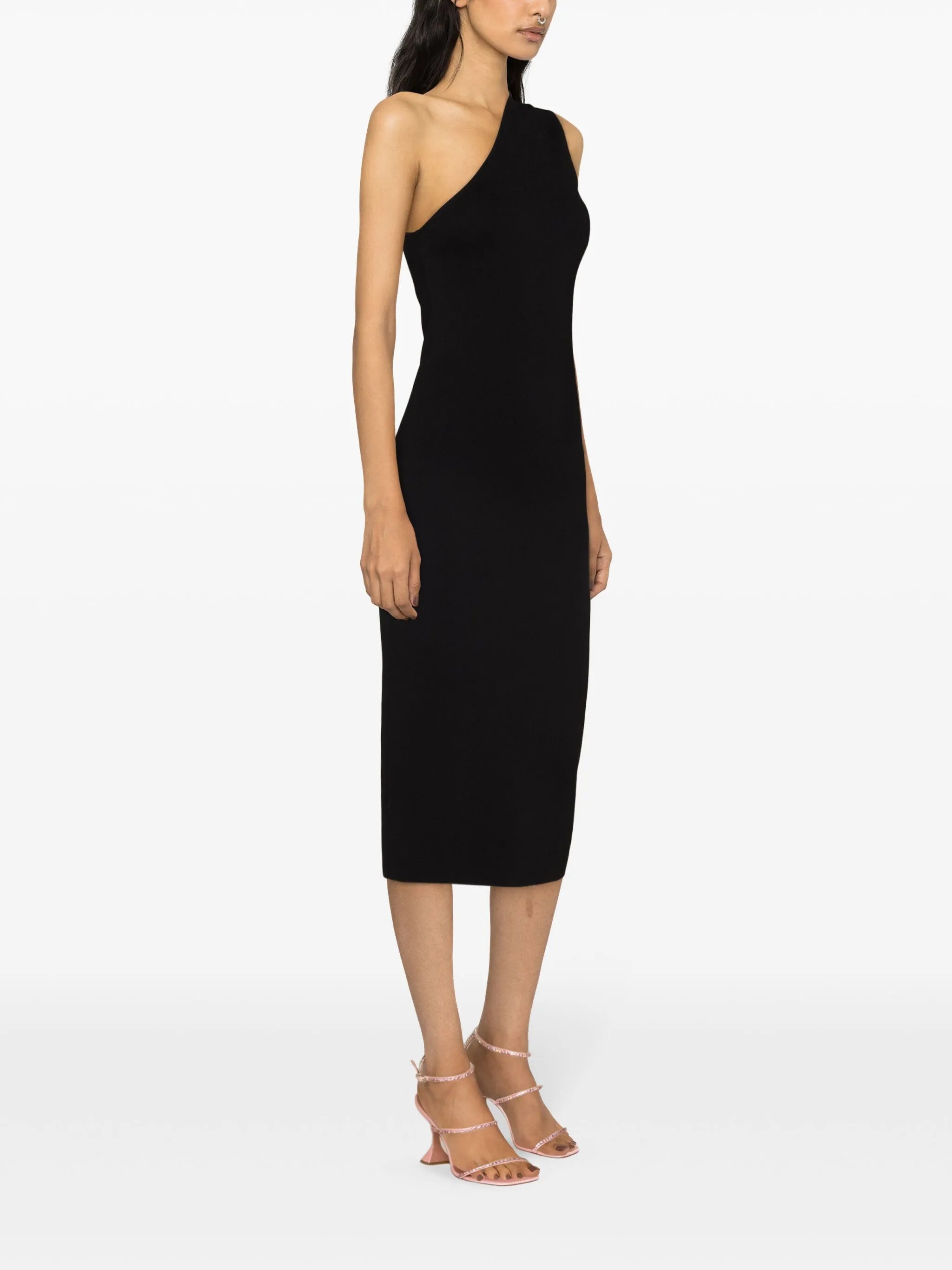 Arriba one-shoulder midi dress