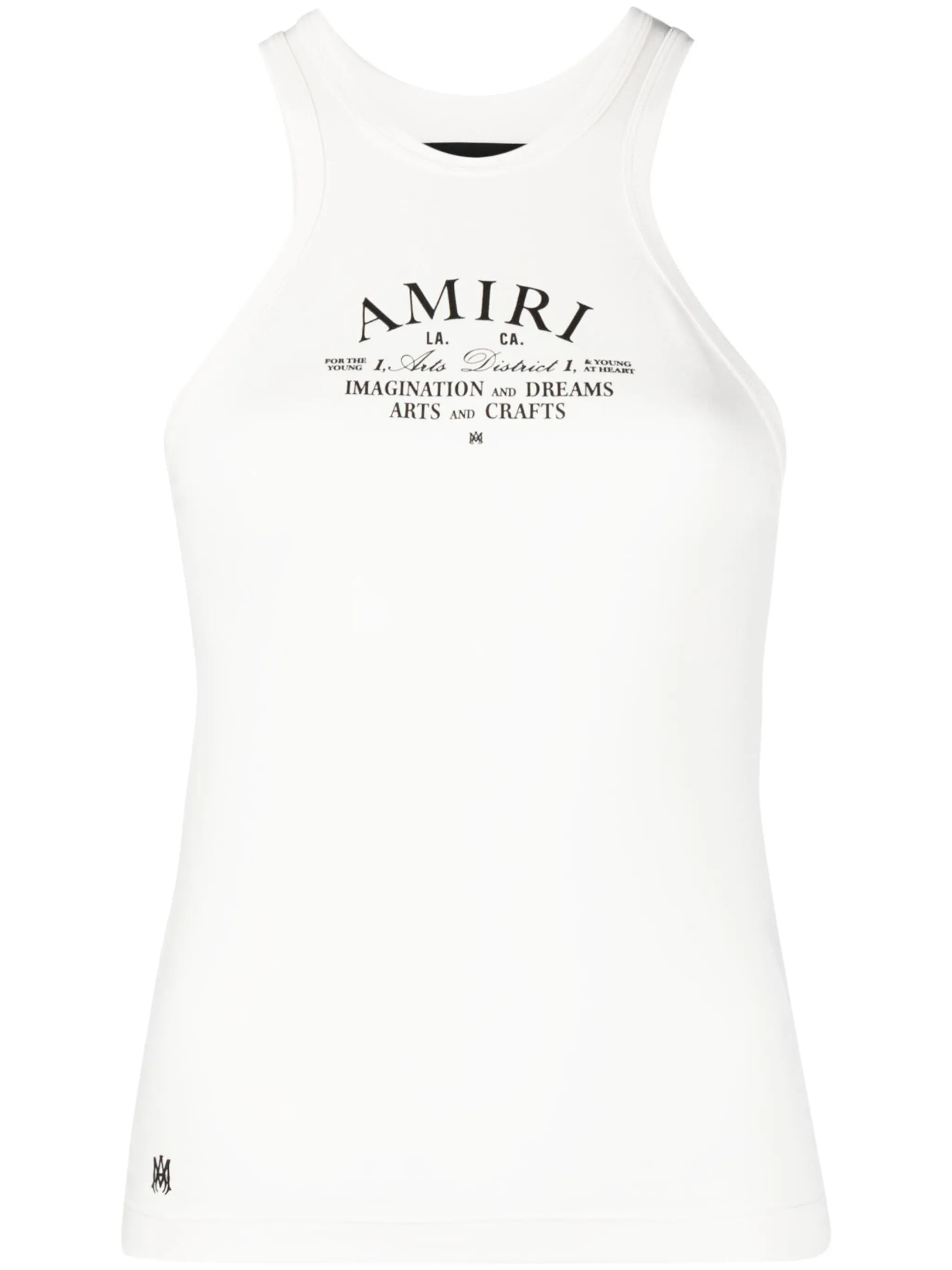 logo-print sleeveless tank top