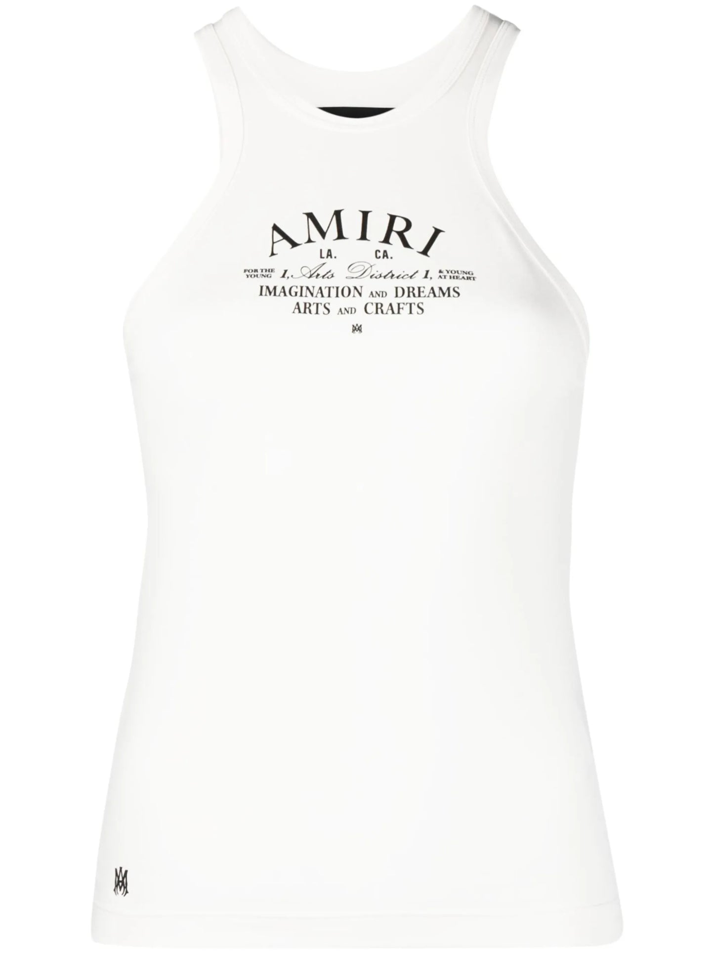 logo-print sleeveless tank top