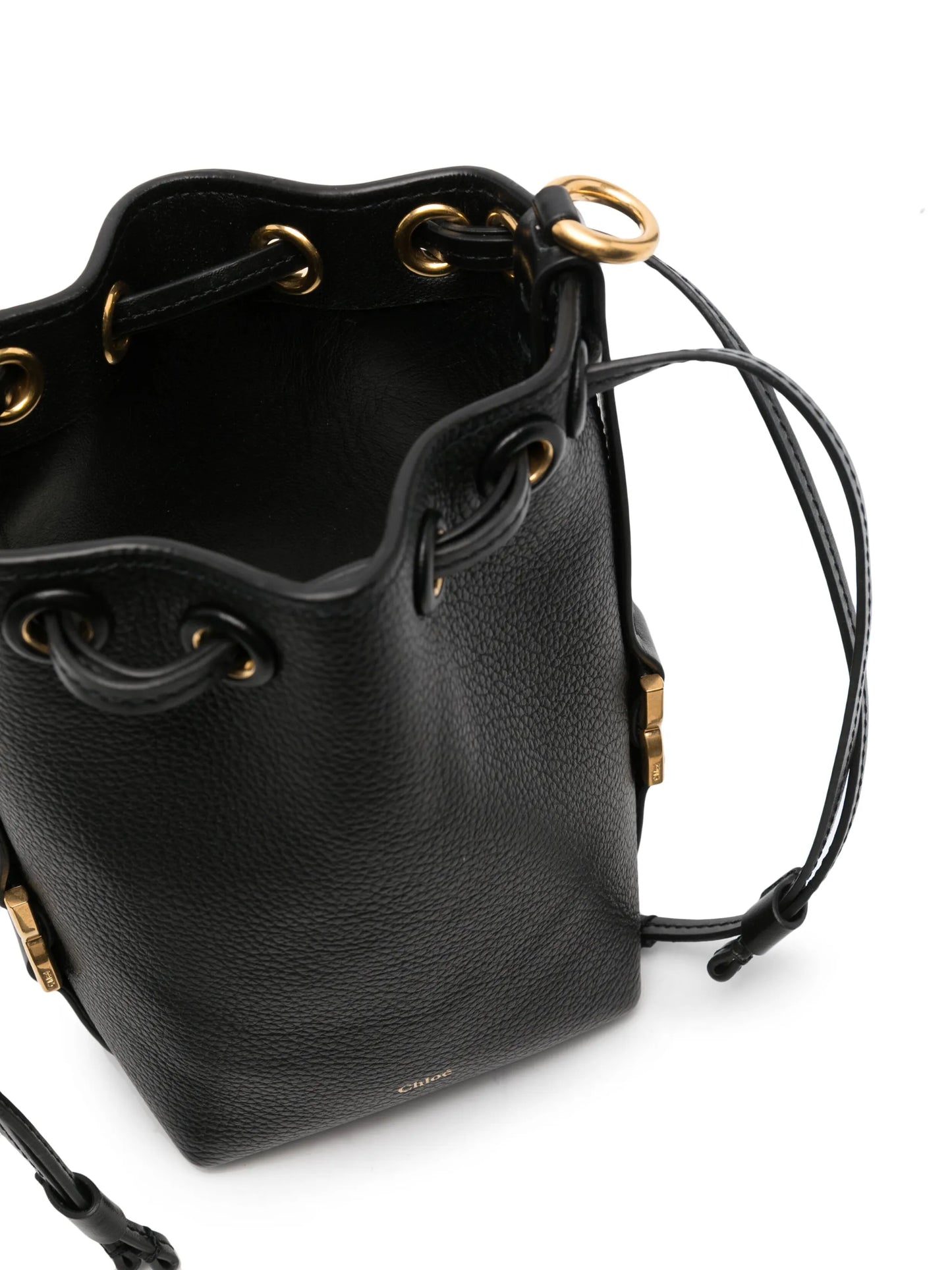 micro Marcie leather bucket bag