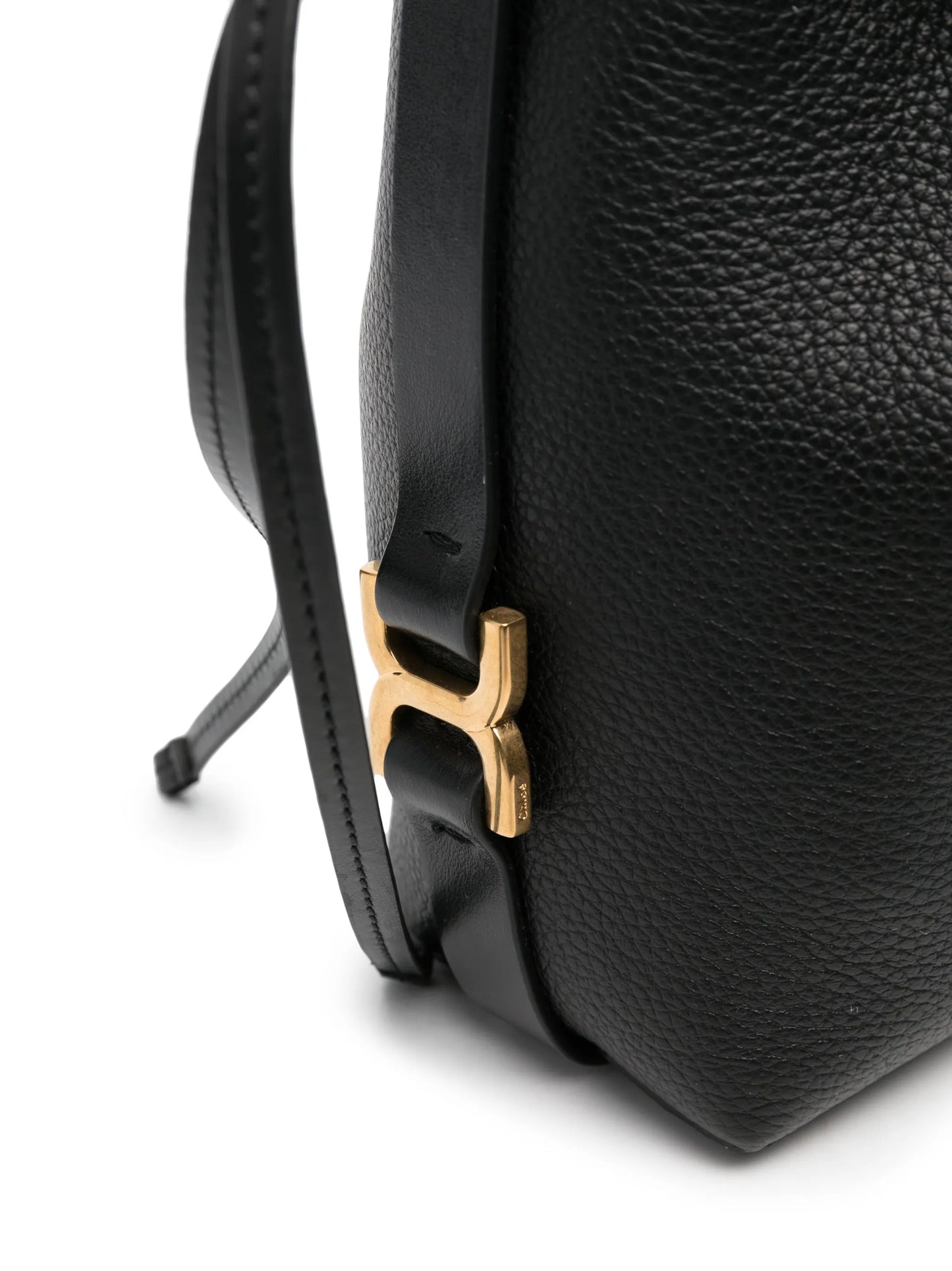 micro Marcie leather bucket bag