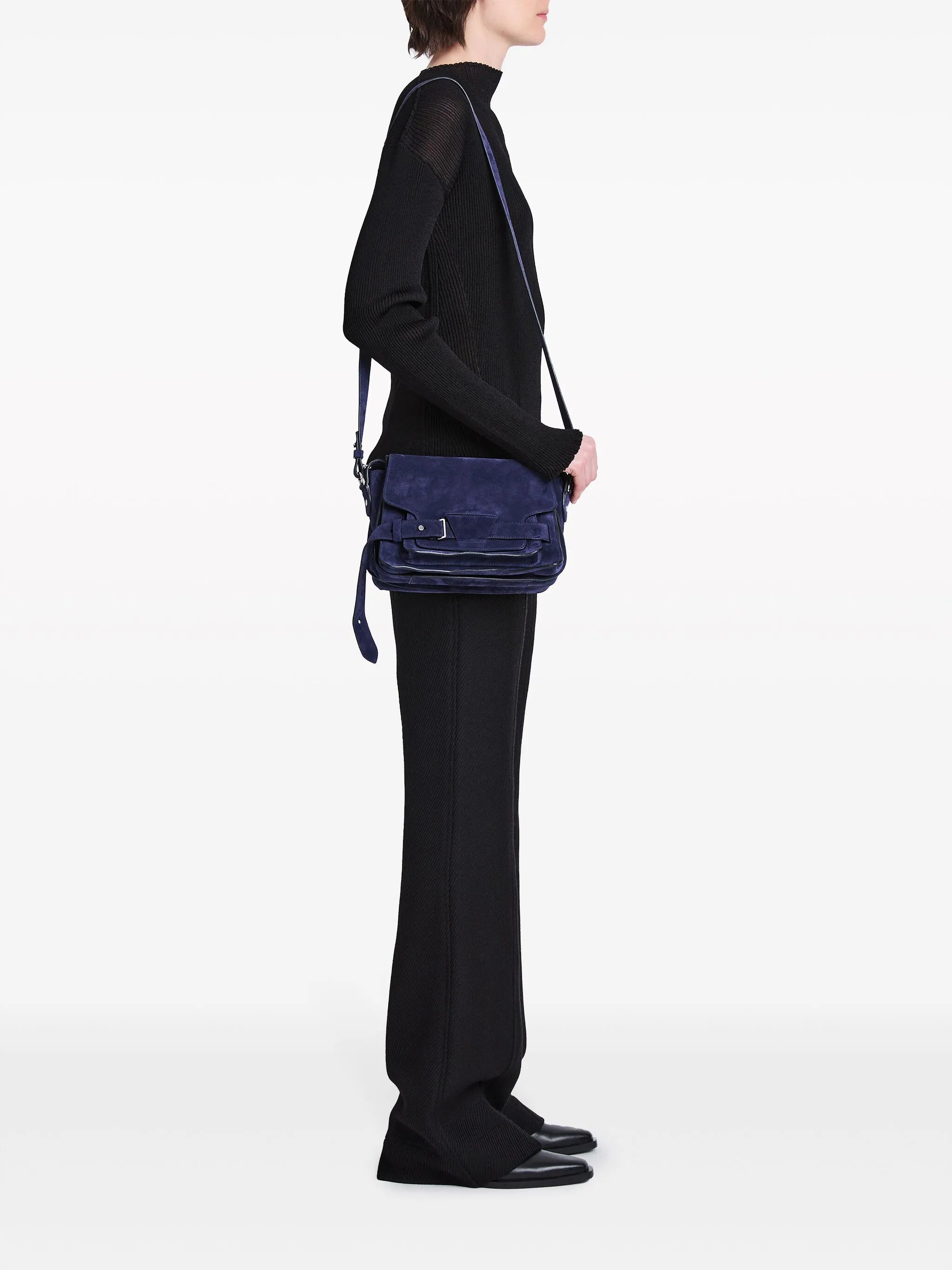 Beacon suede saddle bag