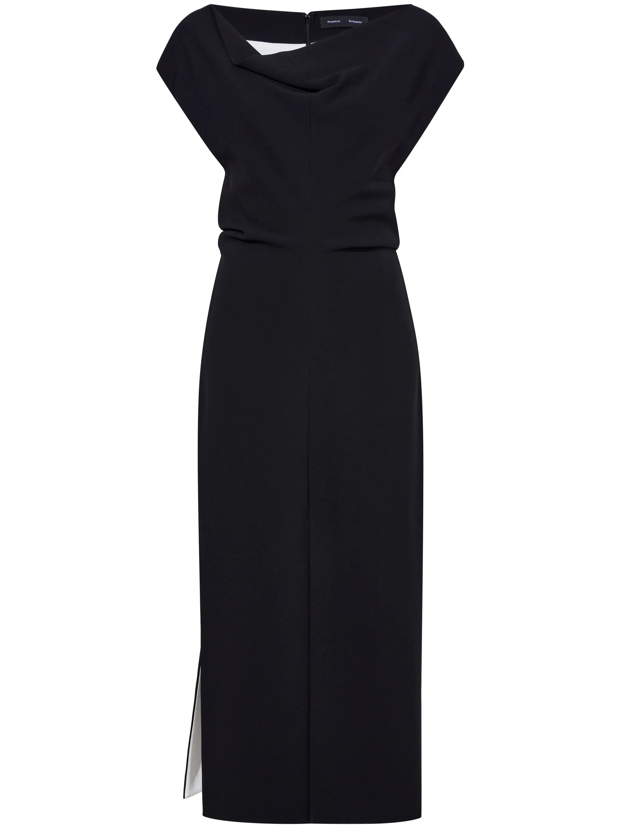 Rosa cowl-neck crepe maxi dress