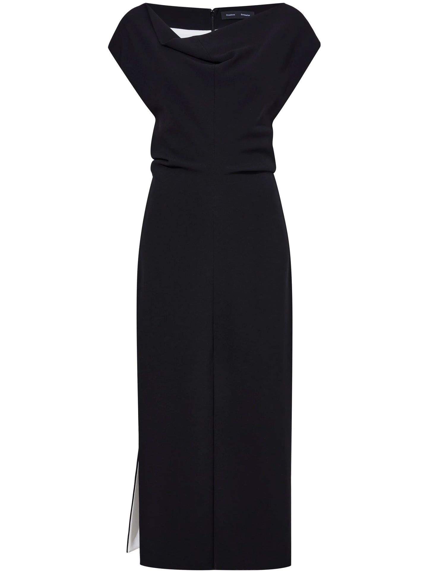 Rosa cowl-neck crepe maxi dress