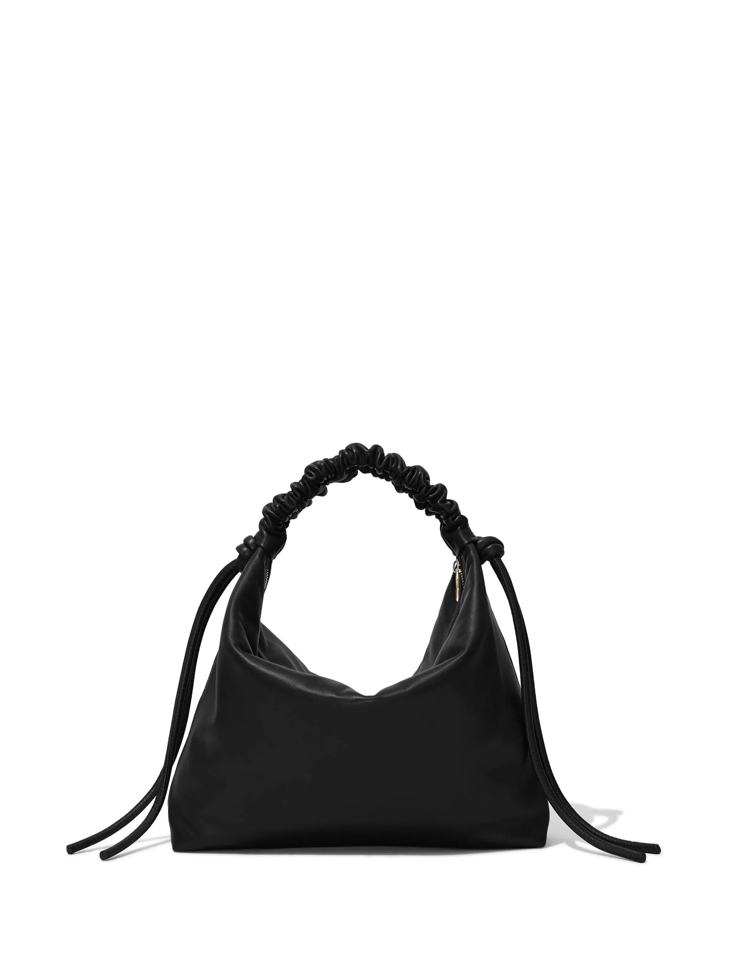medium Drawstring leather shoulder bag