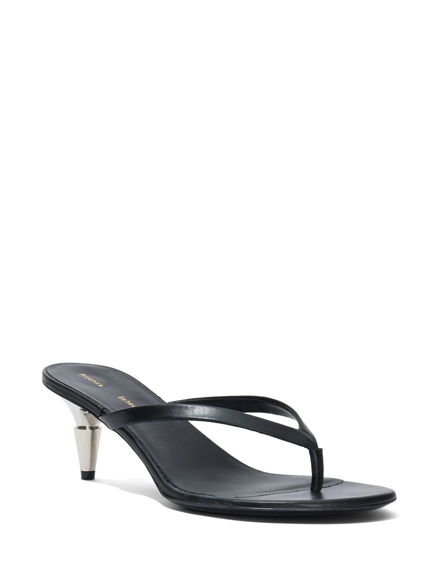 Spike 65mm leather thong sandals