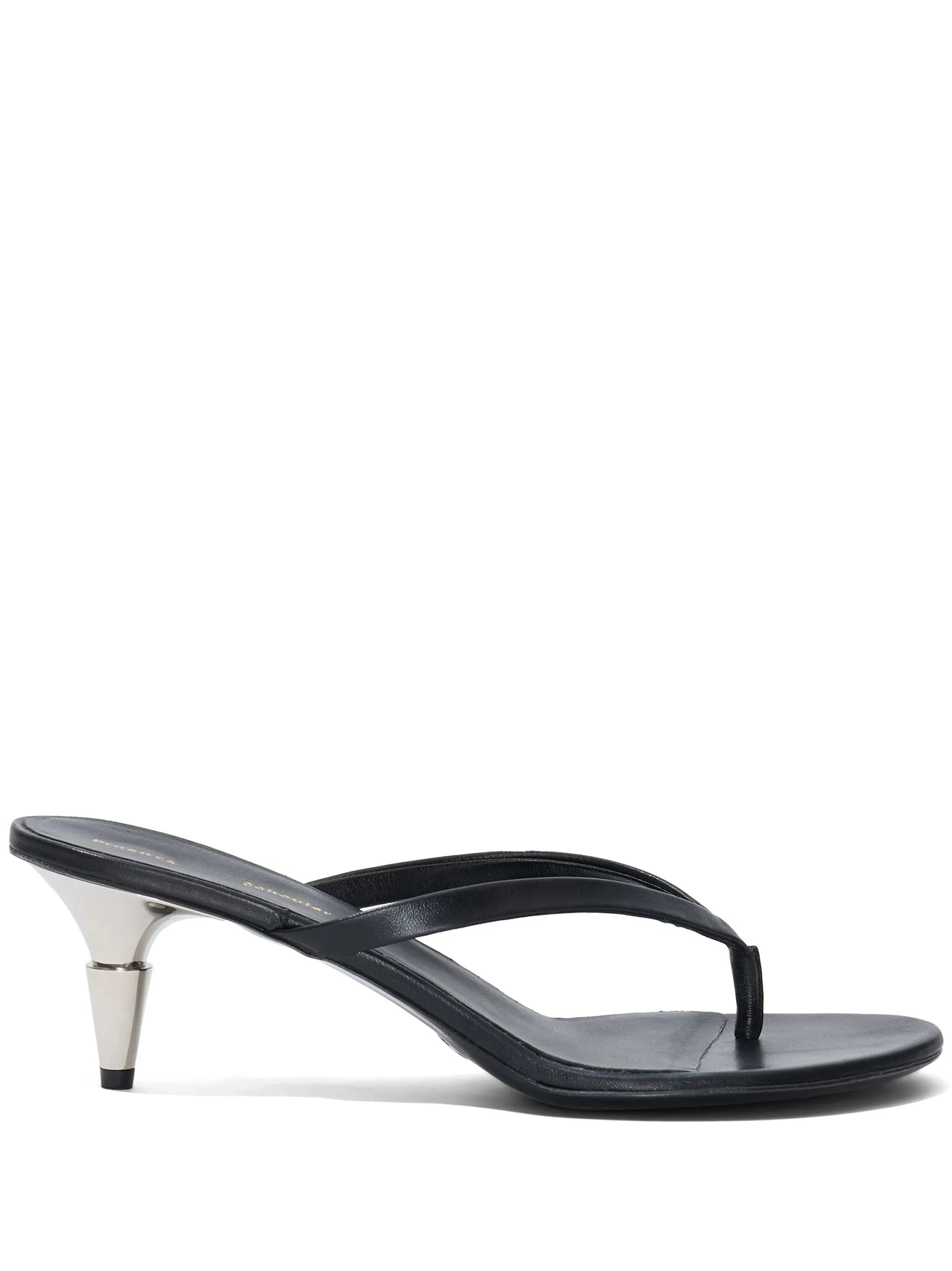 Spike 65mm leather thong sandals
