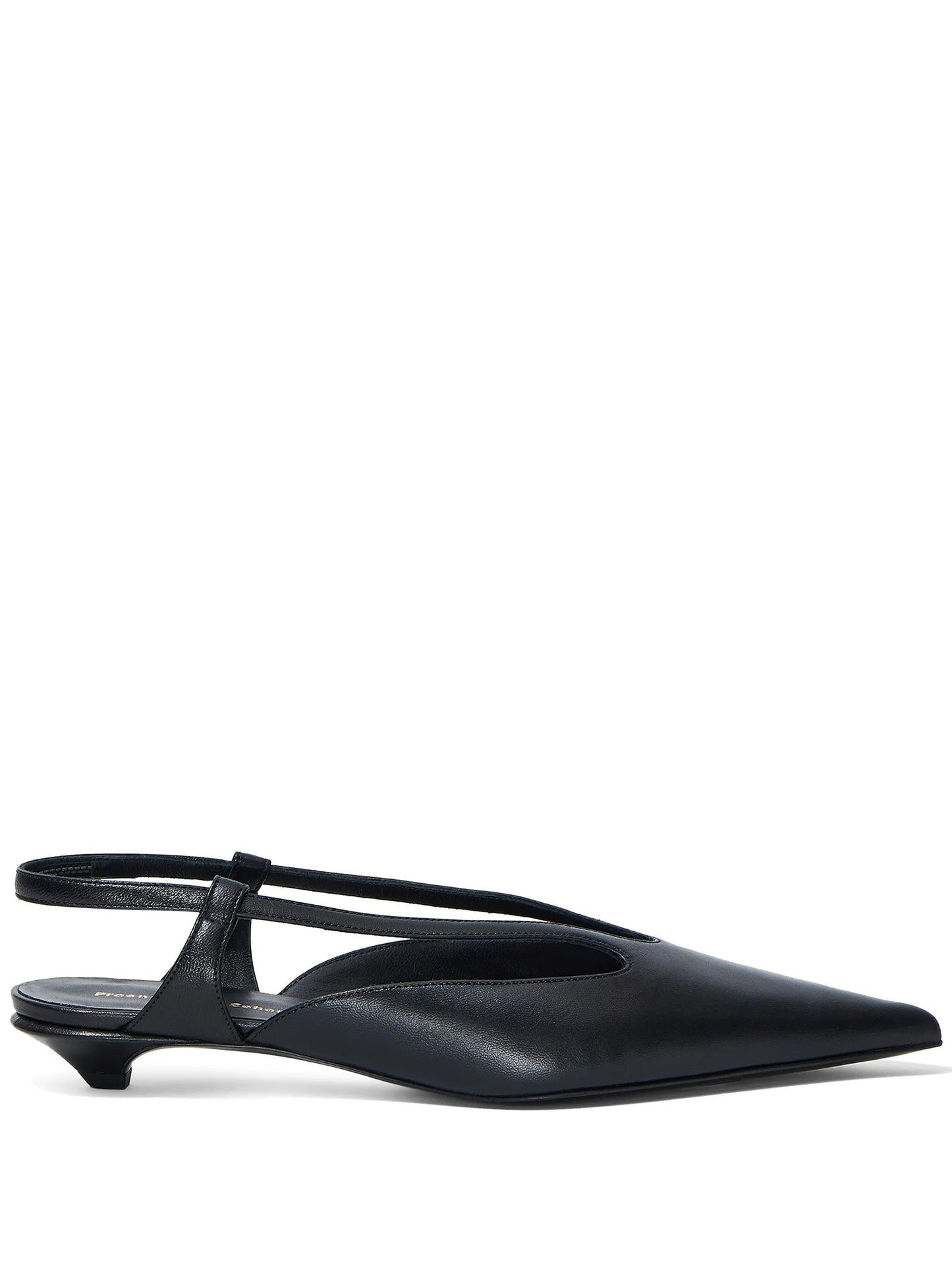 pointed-toe slingback pumps